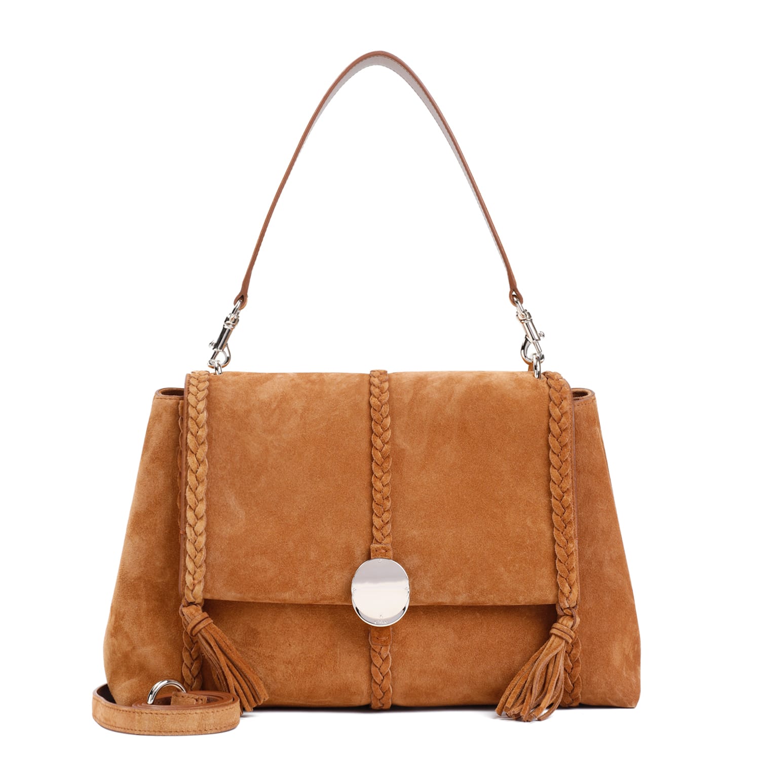 Shop Chloé Penelope Handbag In Autumnal Brown