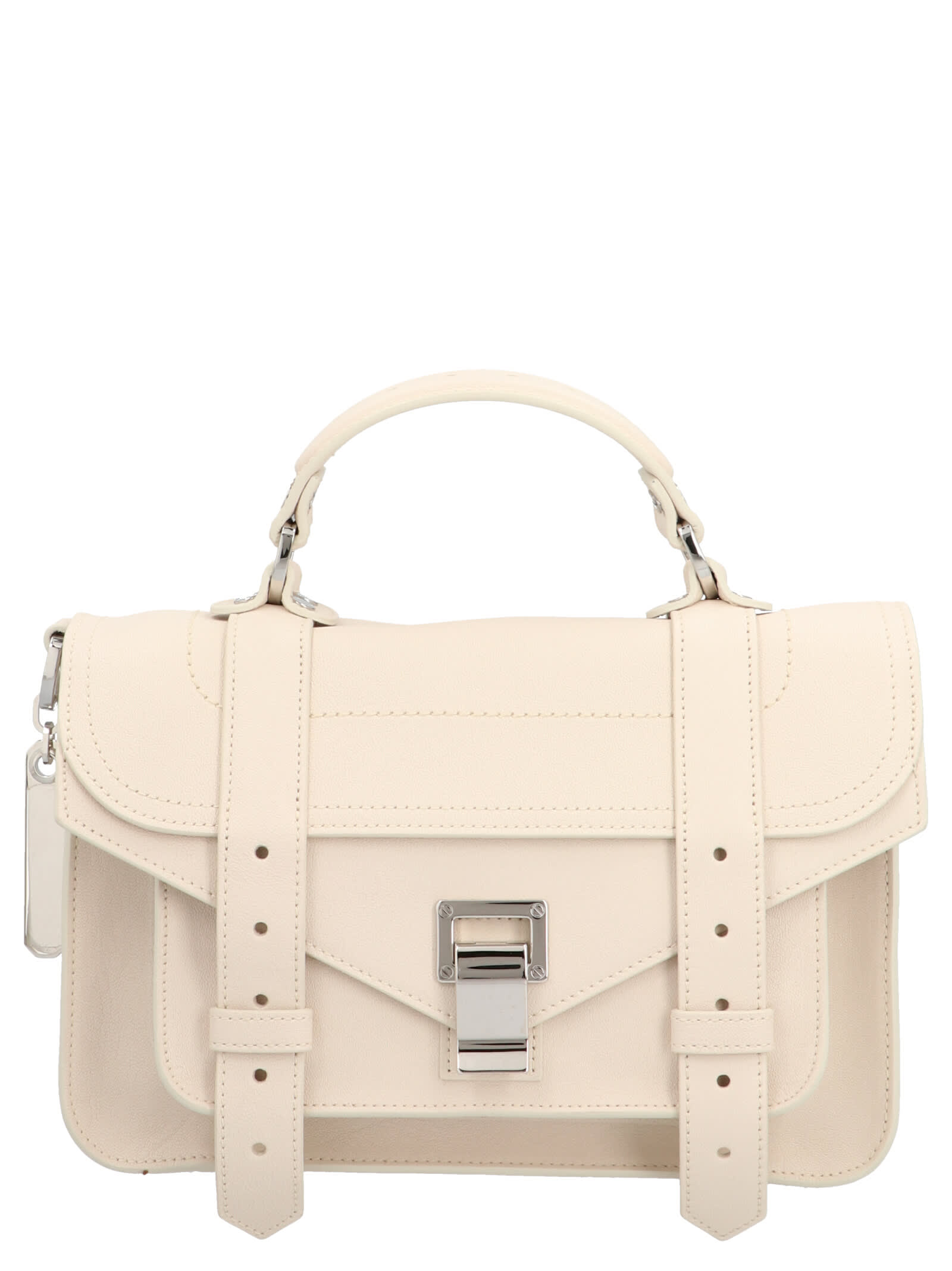 Shop Proenza Schouler Ps1 Tiny Handbag In White