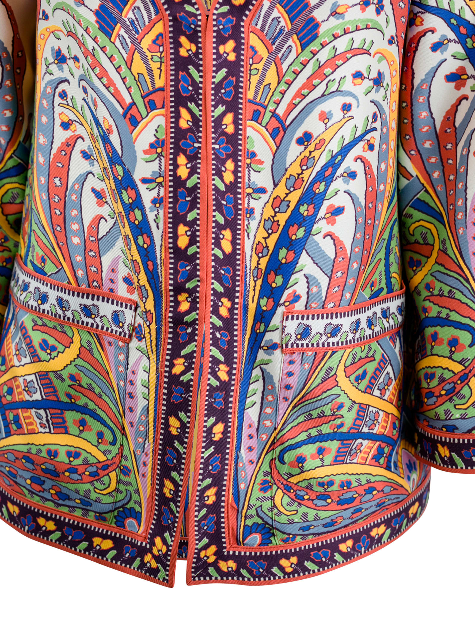 Shop Etro Floral-print Silk Jacket