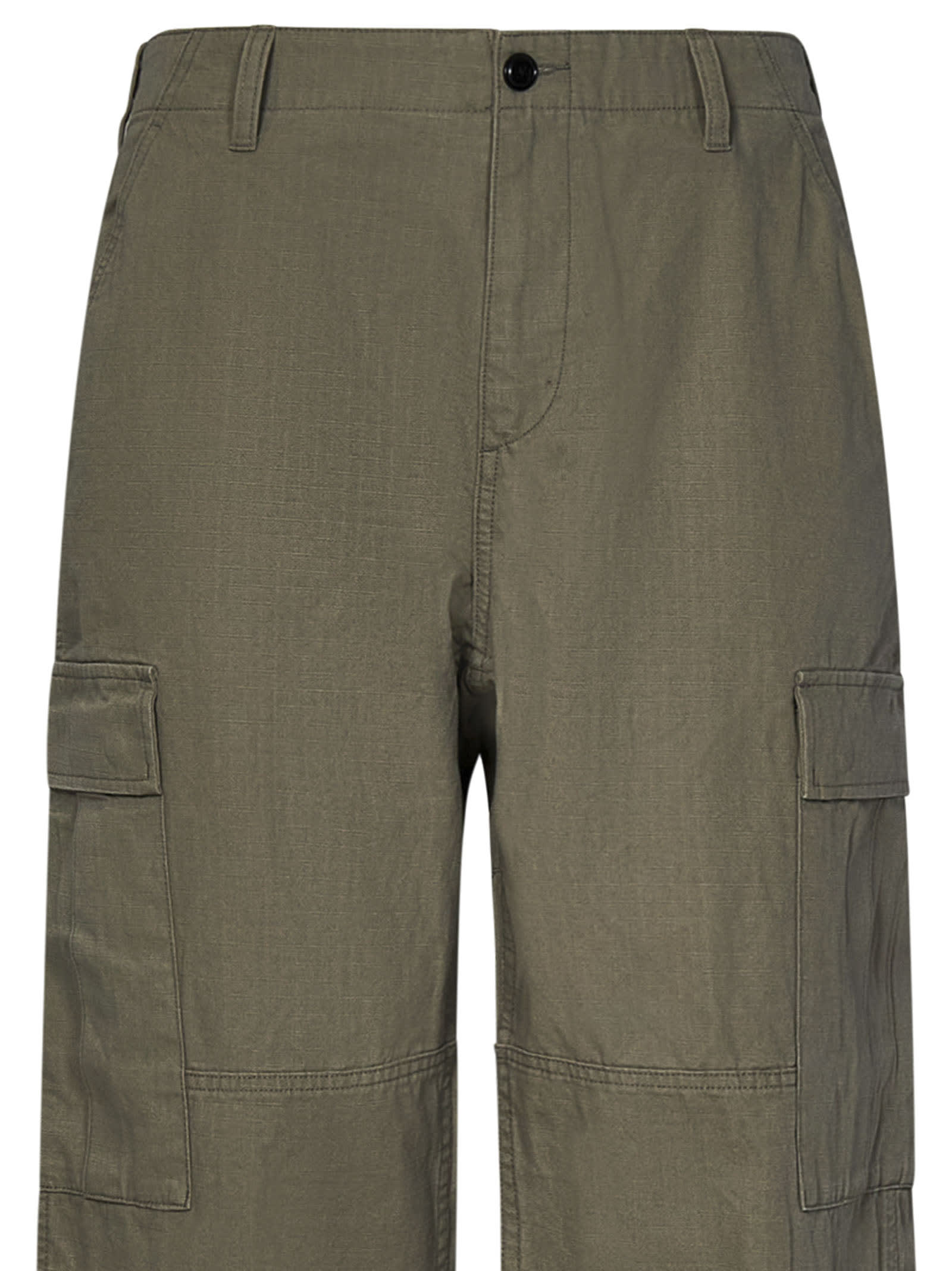 Shop Stussy Trousers In Green