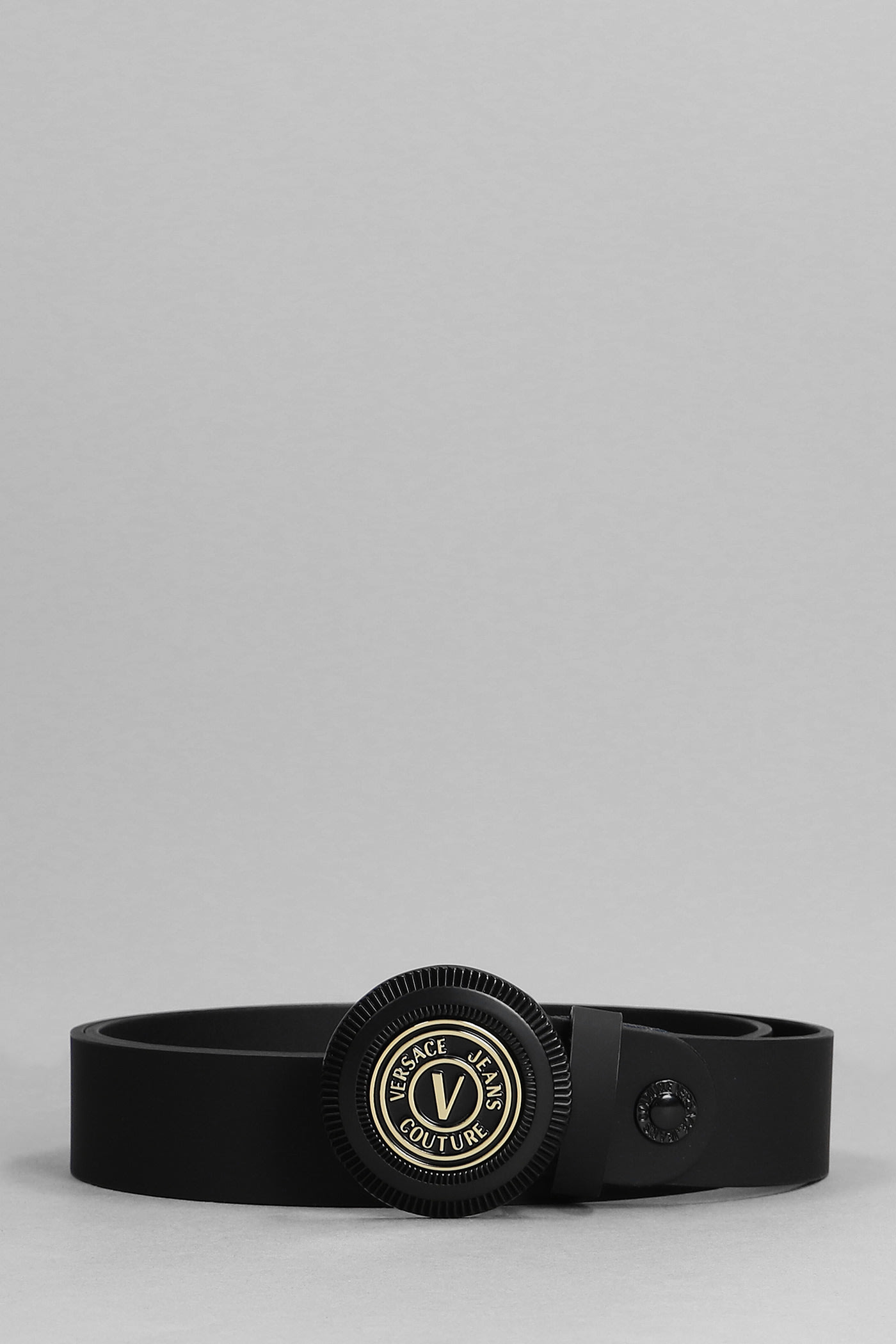 Versace Jeans Couture Belts In Black Rubber/plasic