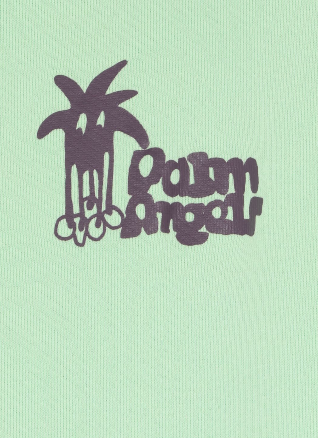 Palm Angels Cotton Hoodie In Green