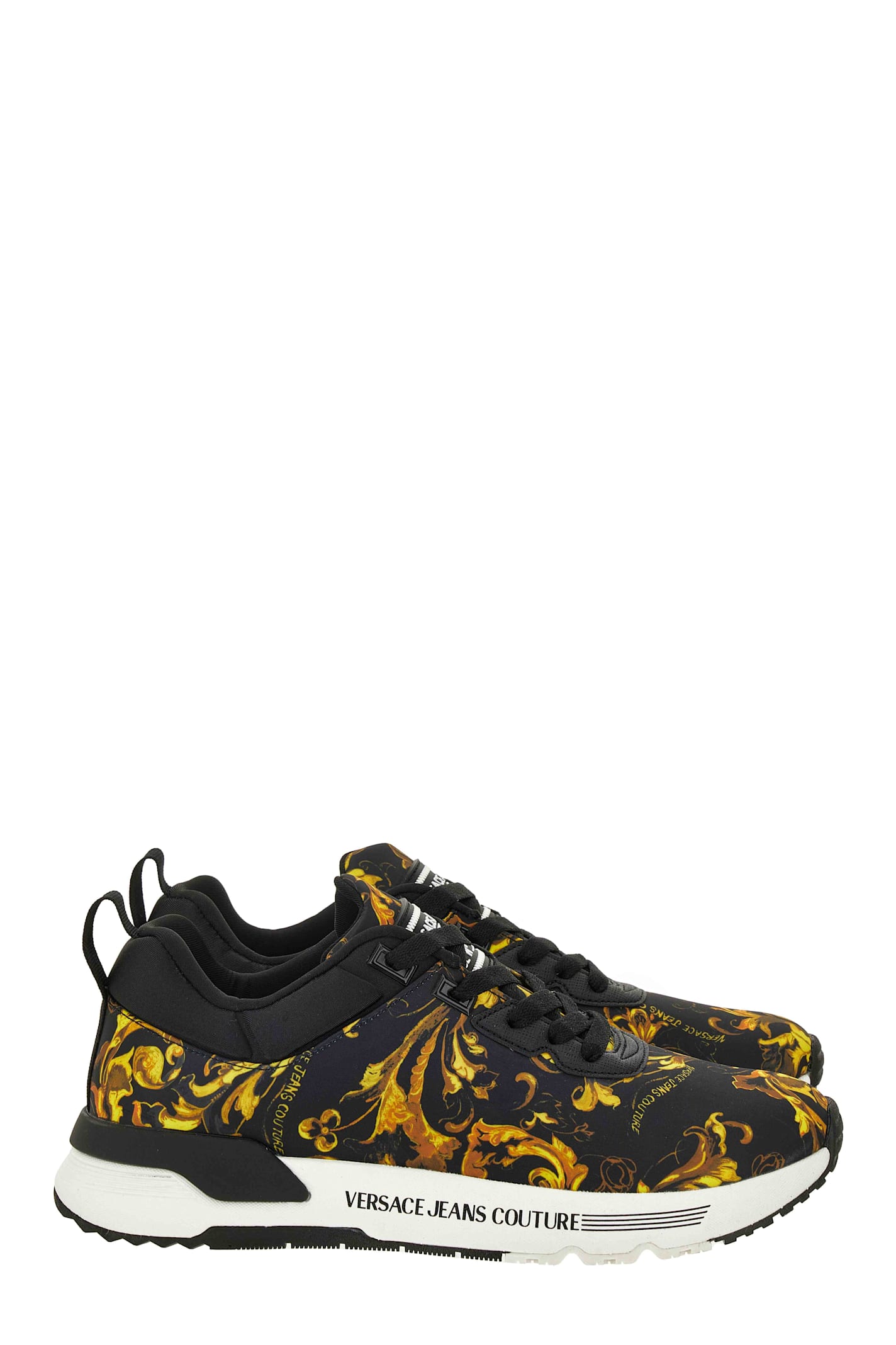 Versace Jeans Couture Baroque-print Sneakers In Multi