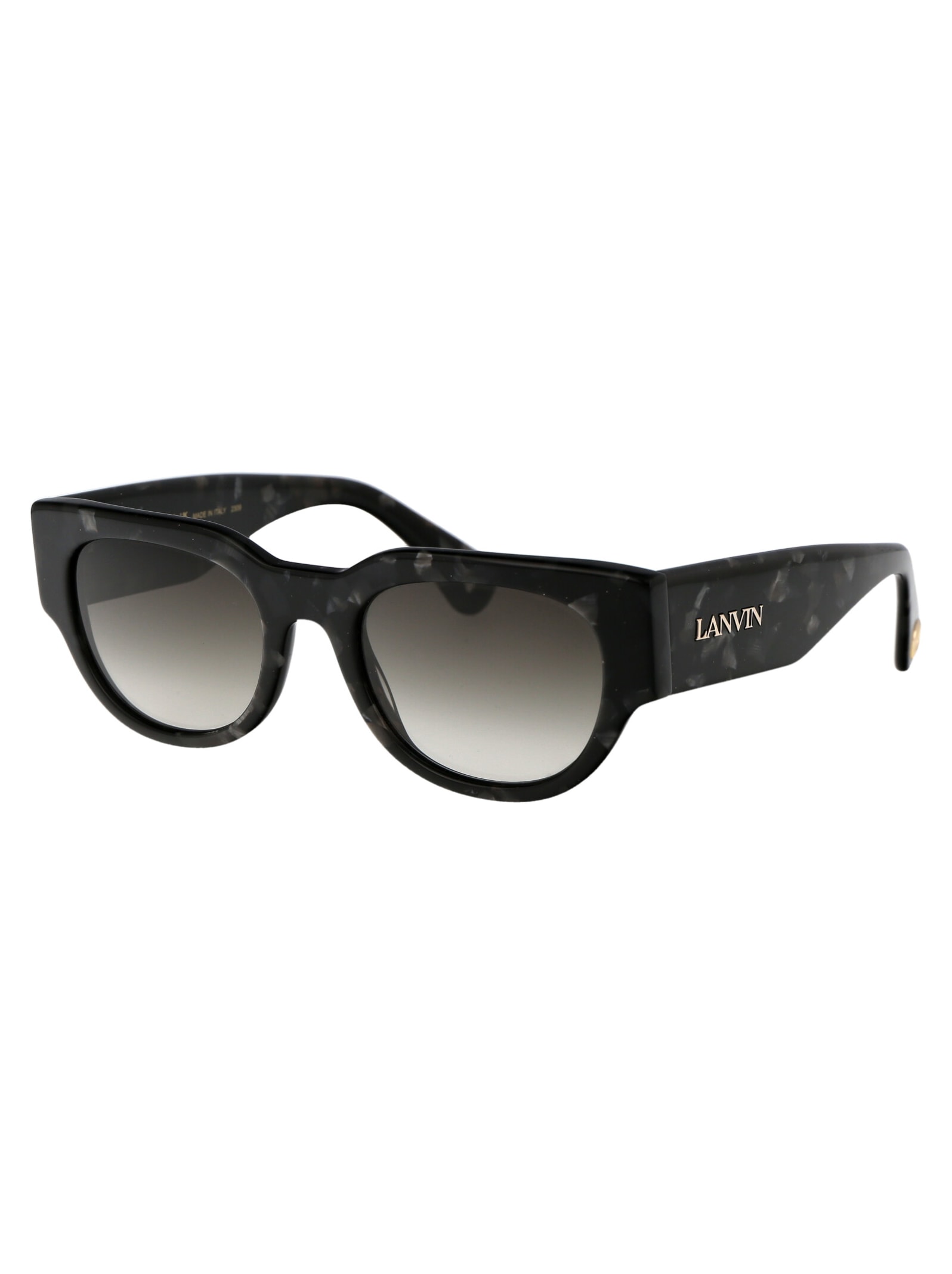 Shop Lanvin Lnv670s Sunglasses In 009 Grey Tortoise