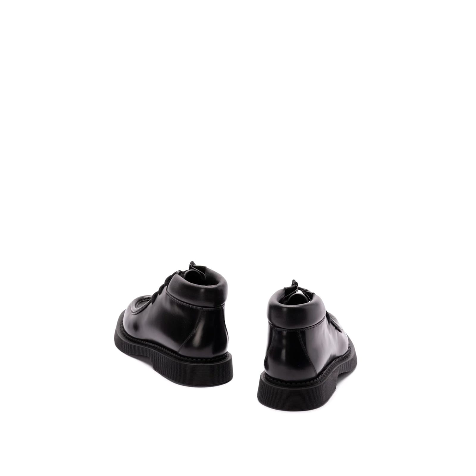 Saint Laurent Arno Lace-up Ankle Boots In Black