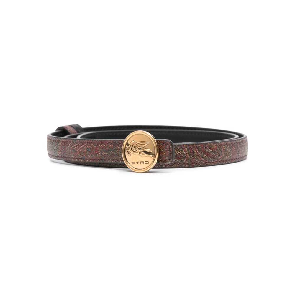 Shop Etro Belt In Brown