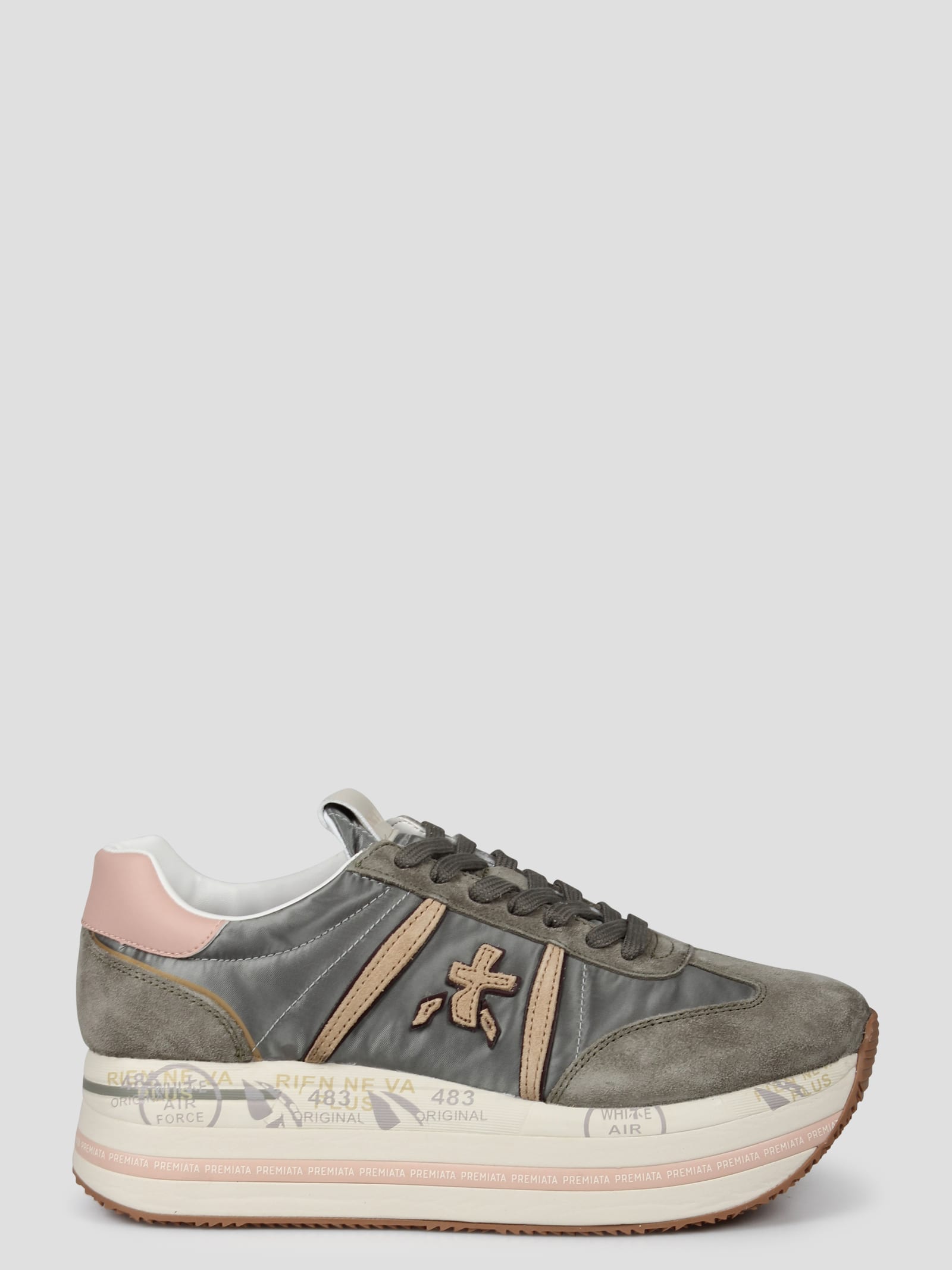 Shop Premiata Beth 6956 Sneakers In Grey