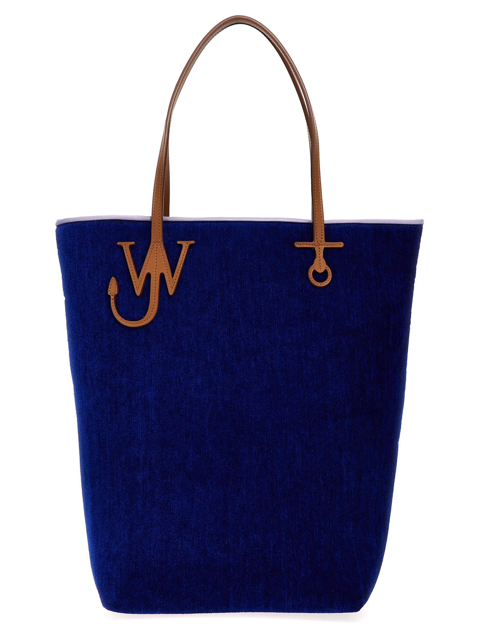 Shop Jw Anderson Tall Anchor Tote Shopping Bag In Blue