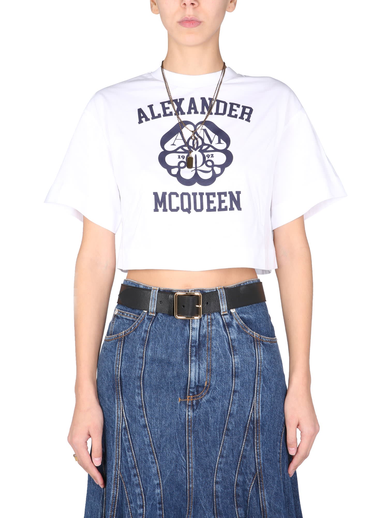 Alexander McQueen Cropped T-shirt