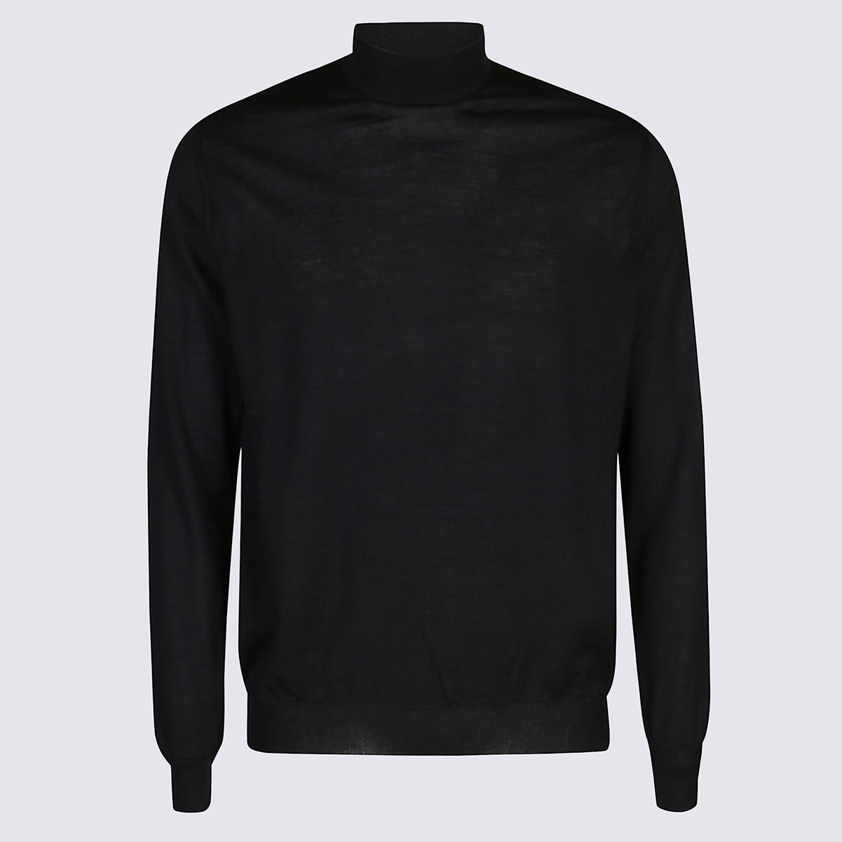 Black Wool Knitwear