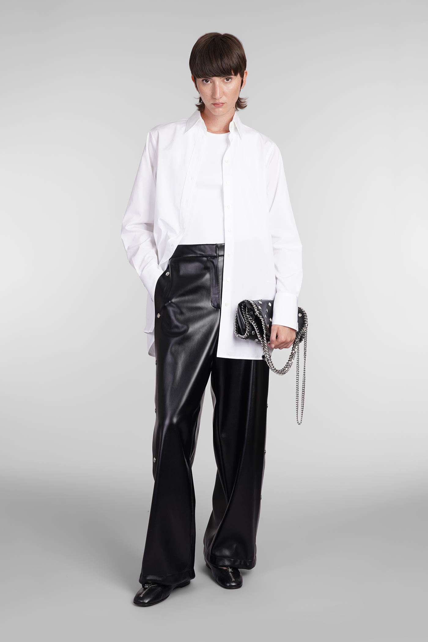 Shop Stella Mccartney Pants In Black Polyester