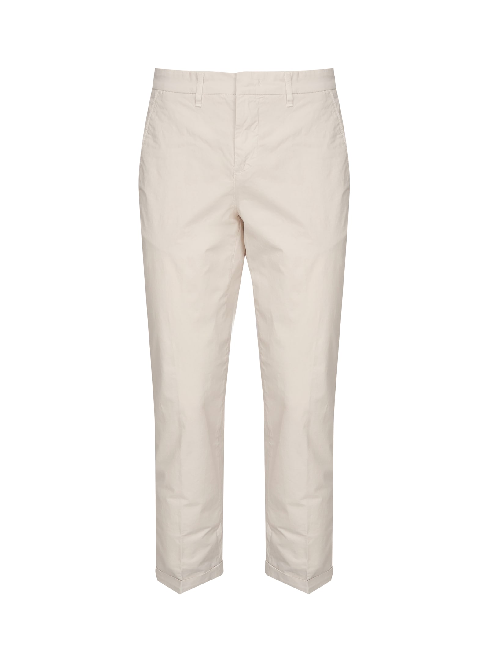 Cotton Poplin Capri Pants