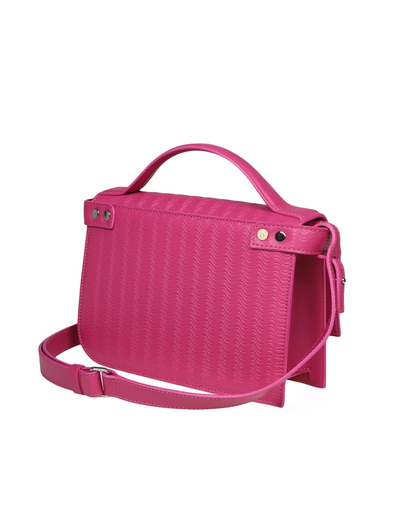 Zanellato Ella Cachemire Blandine Handbag In Fuchsia Color Leather In Fuchsia