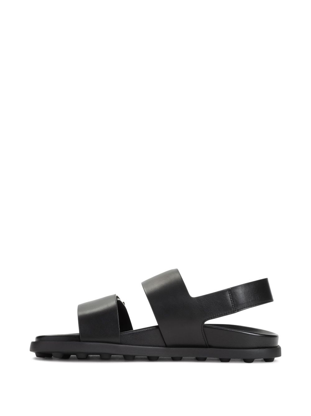 Tod's Leather Slingback Sandals In Black
