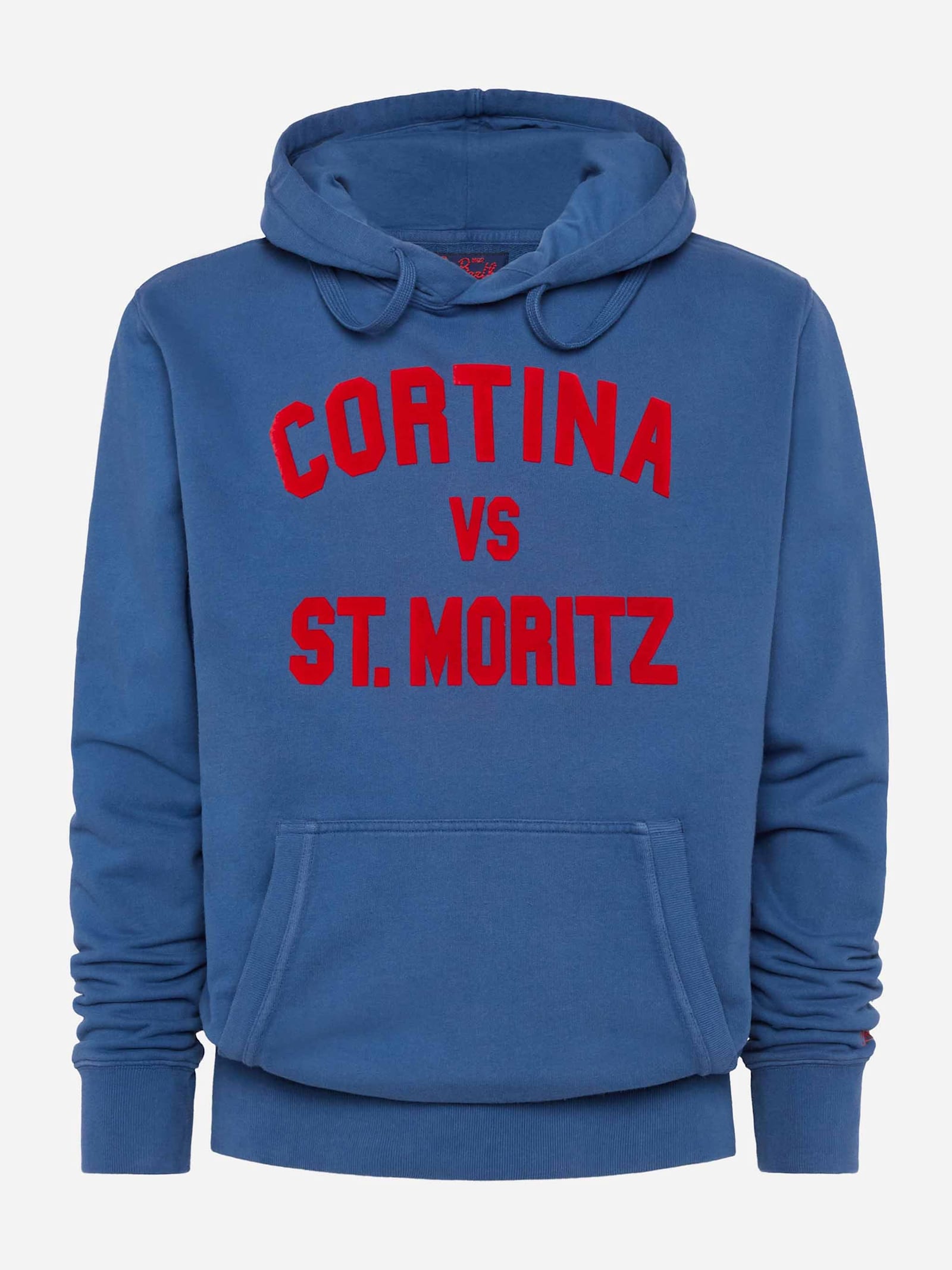 Mc2 Saint Barth Cotton Fleece Sweatshirt Tribeca With Cortina Vs St. Moritz Print