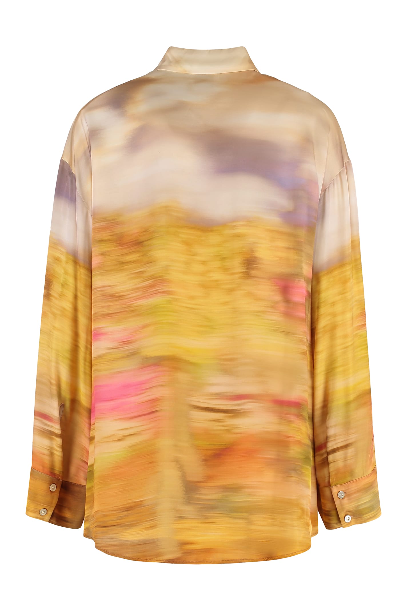 Pinko Life Printed Viscose Shirt In Multi