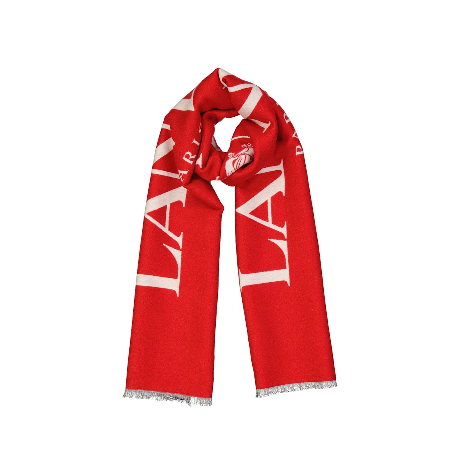 Lanvin Wool And Silk Scarf In Red