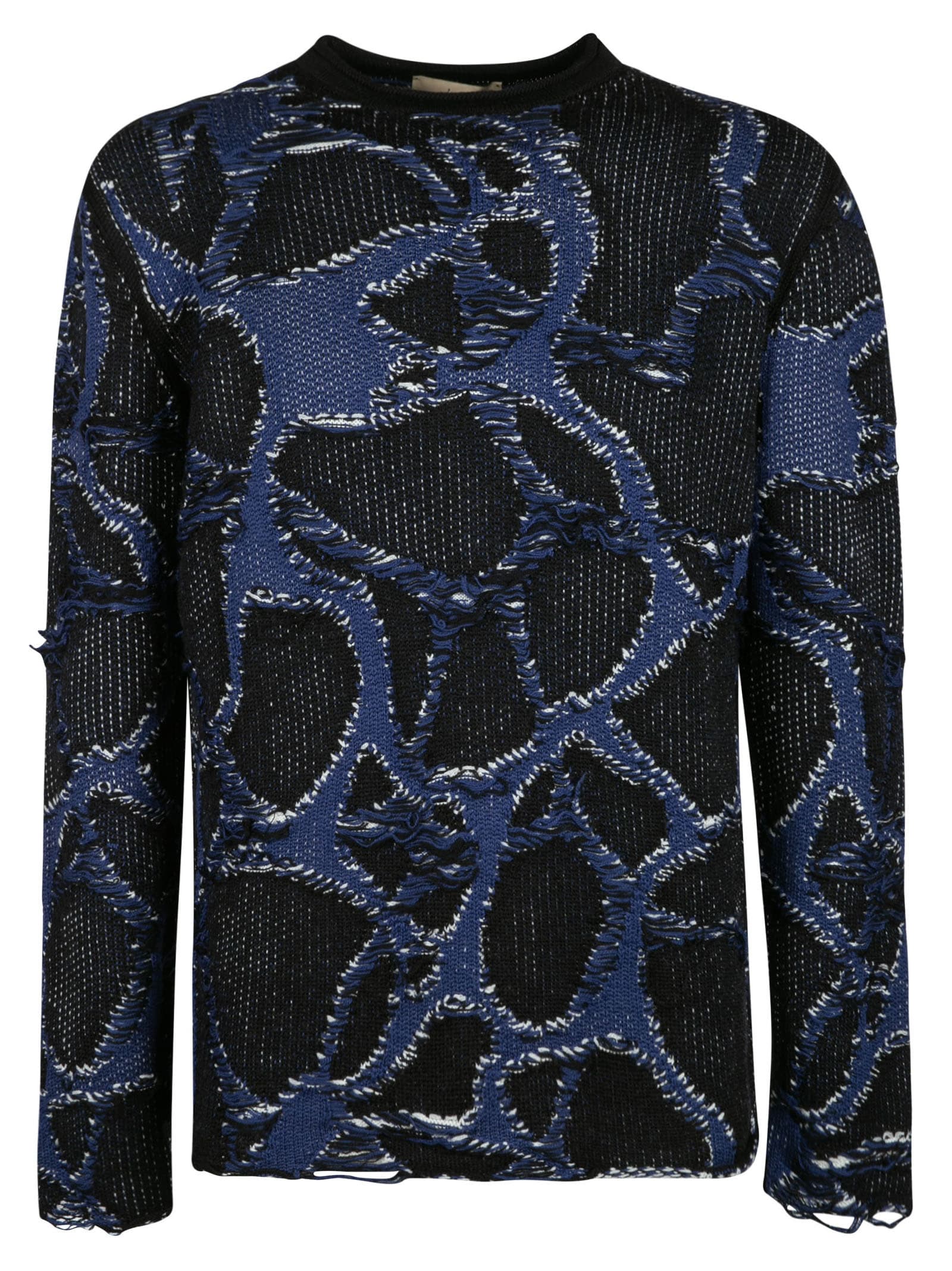 Lancaster Paris Embroidered Woven Sweater