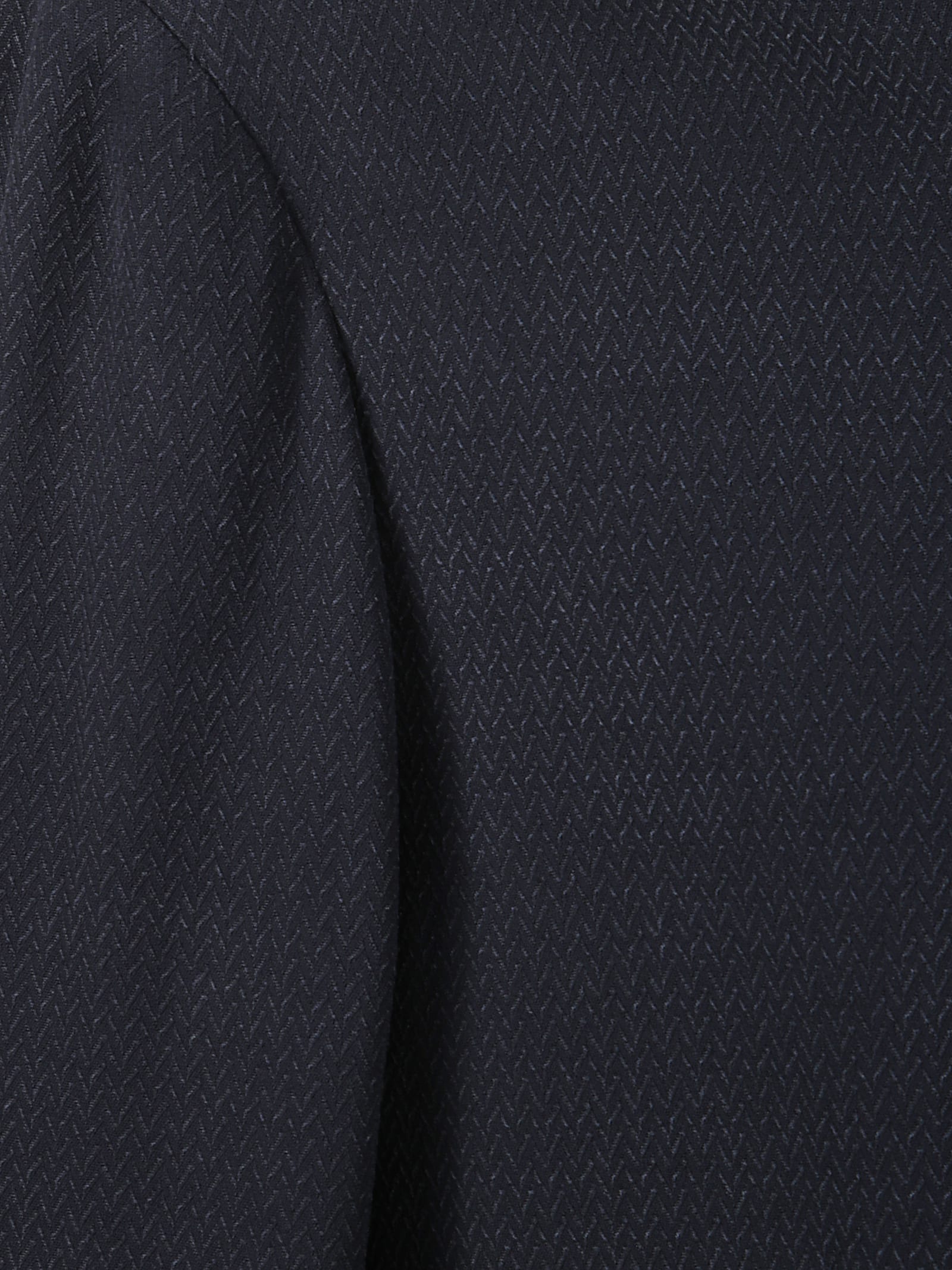 Giorgio Armani Textured Fabric Jacket Mandarin Collar In Gray