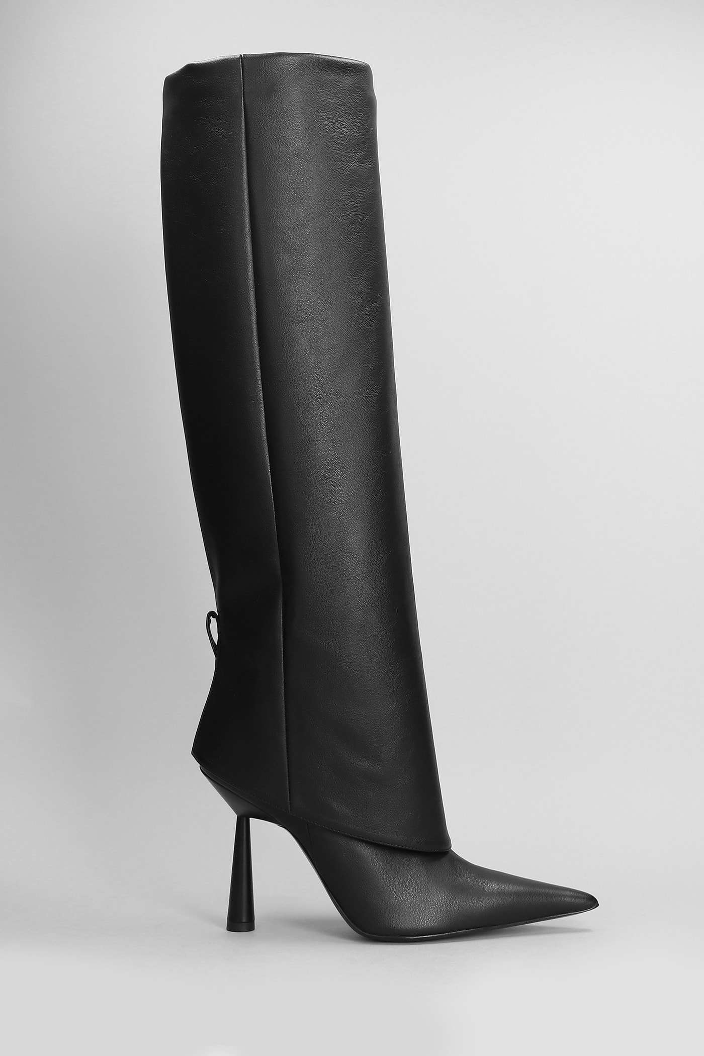 Ros 31 High Heels Boots In Black Leather