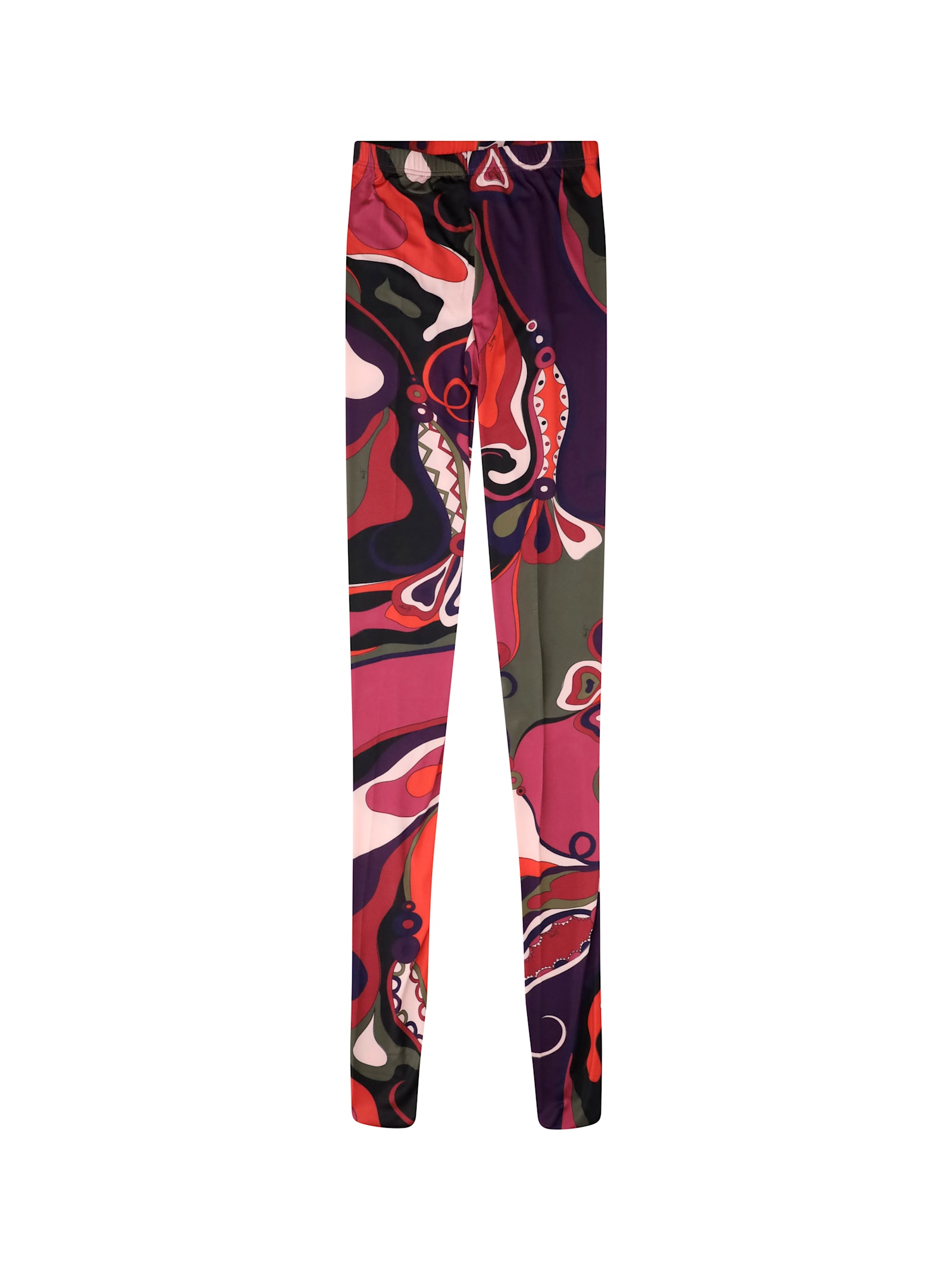Pucci Sheer Tights With Abstract Print In Multi