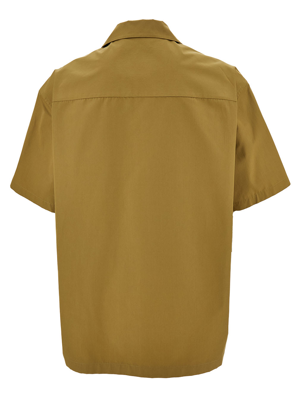 Shop Jil Sander Mustard Yellow Bowling Shirt In Cotton Man In Beige