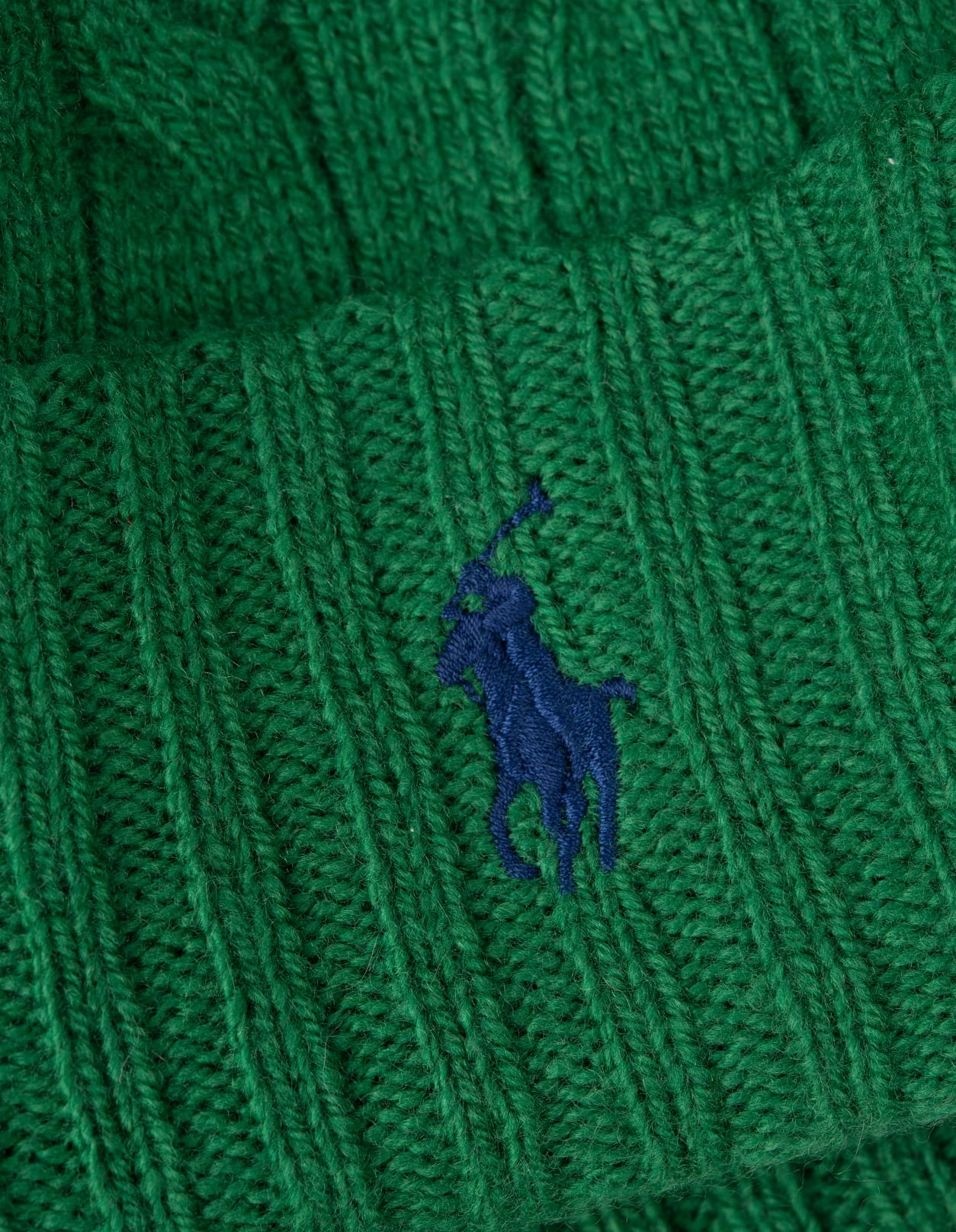 Shop Ralph Lauren Green Cable-knit Wool-cashmere Beanie