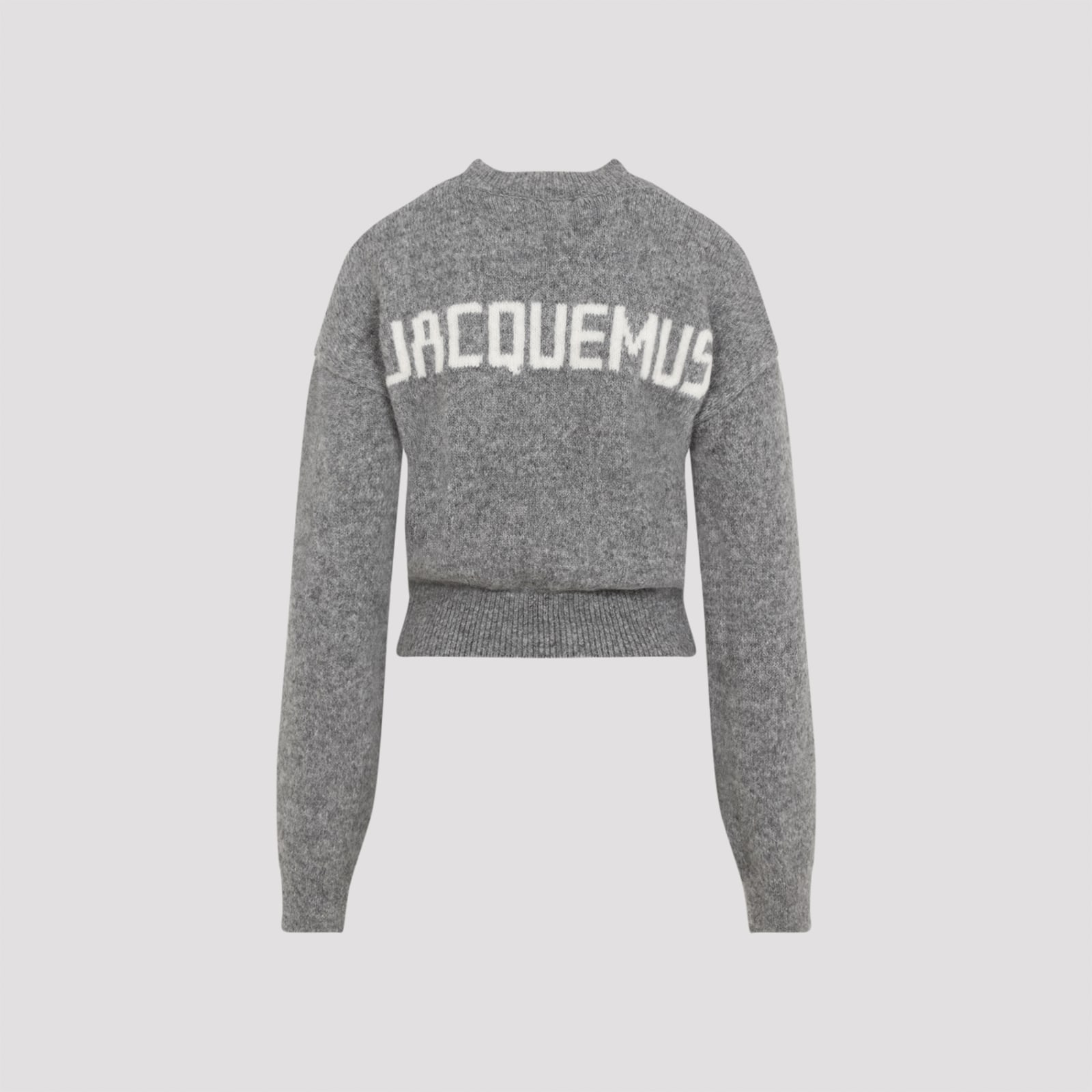 Shop Jacquemus La Maille Pullover In Grey