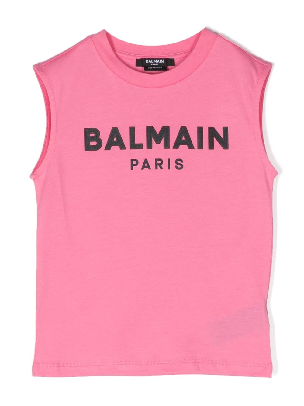 Balmain Kids' Sleeveless Top In Pink