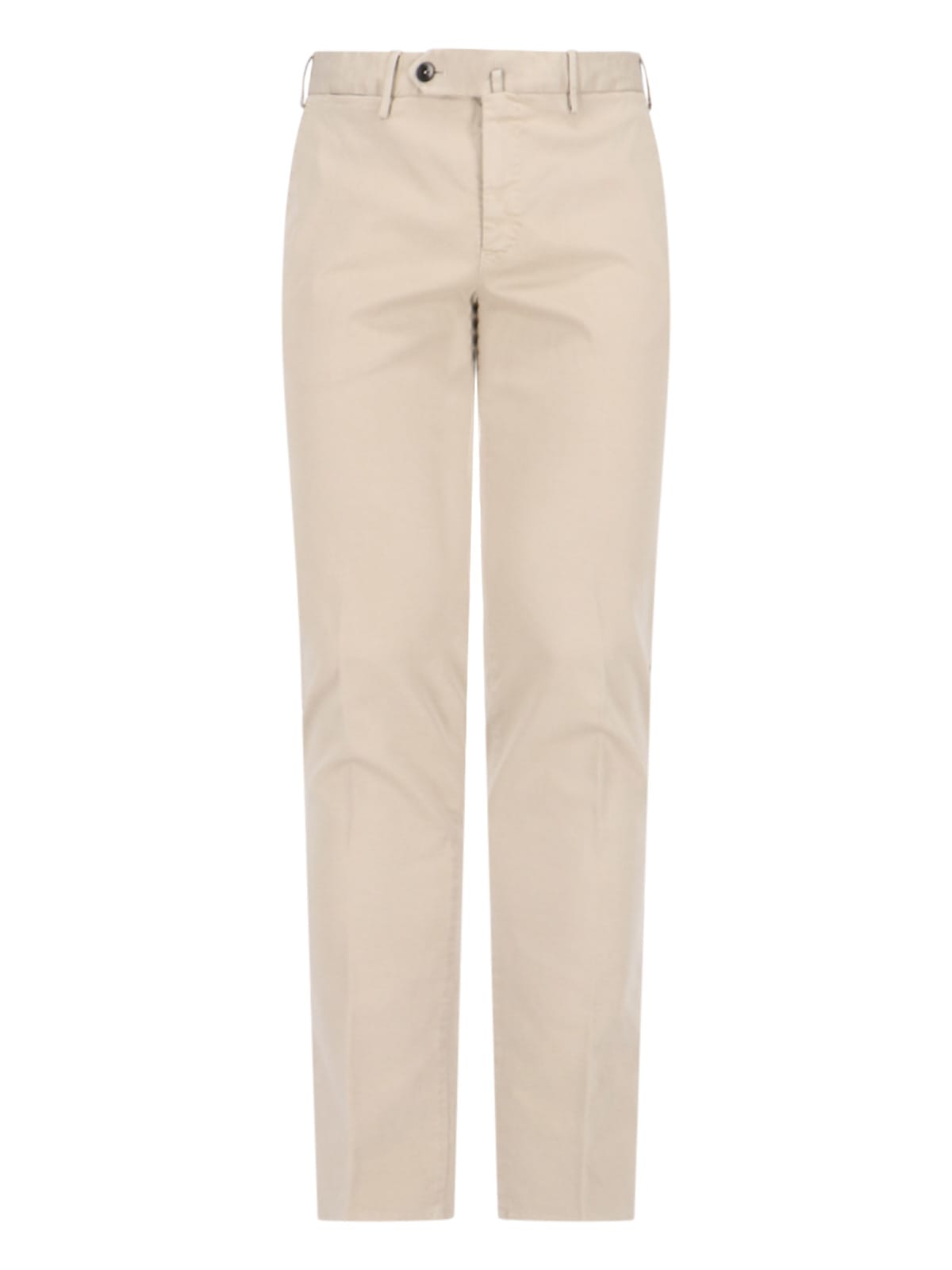 Shop Pt Torino Chinos In Beige