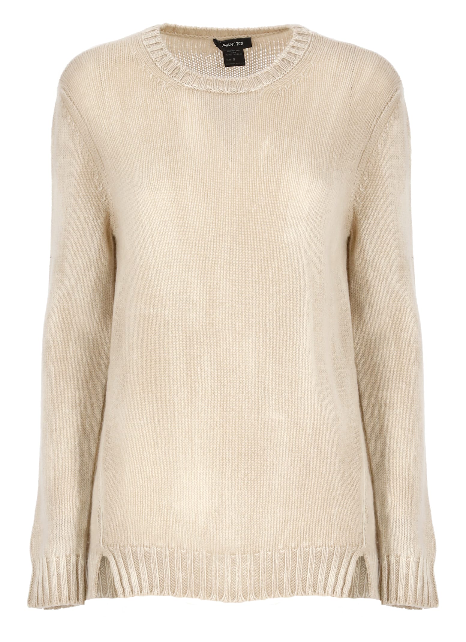 Shop Avant Toi Cashmere Sweater In Beige