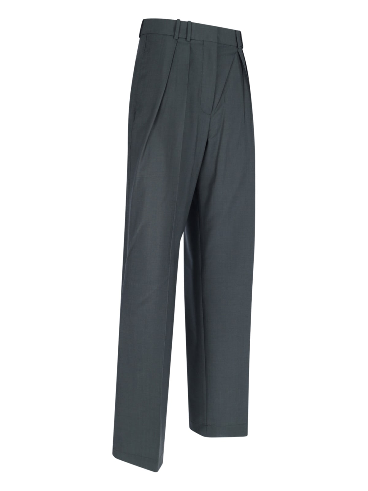 Shop Rohe Tailored Trousers In Green