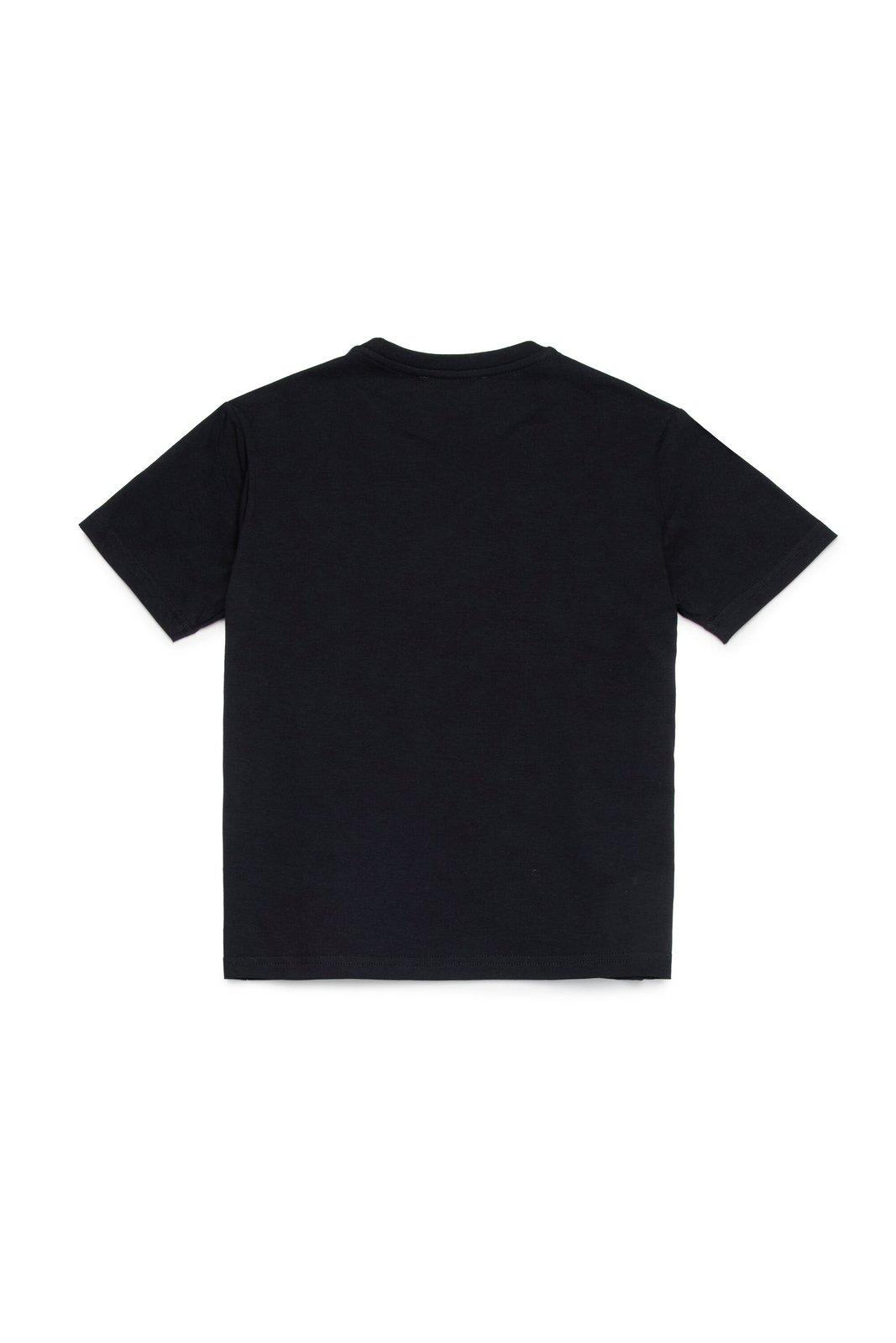 Shop Dsquared2 Logo-printed Crewneck T-shirt In Black