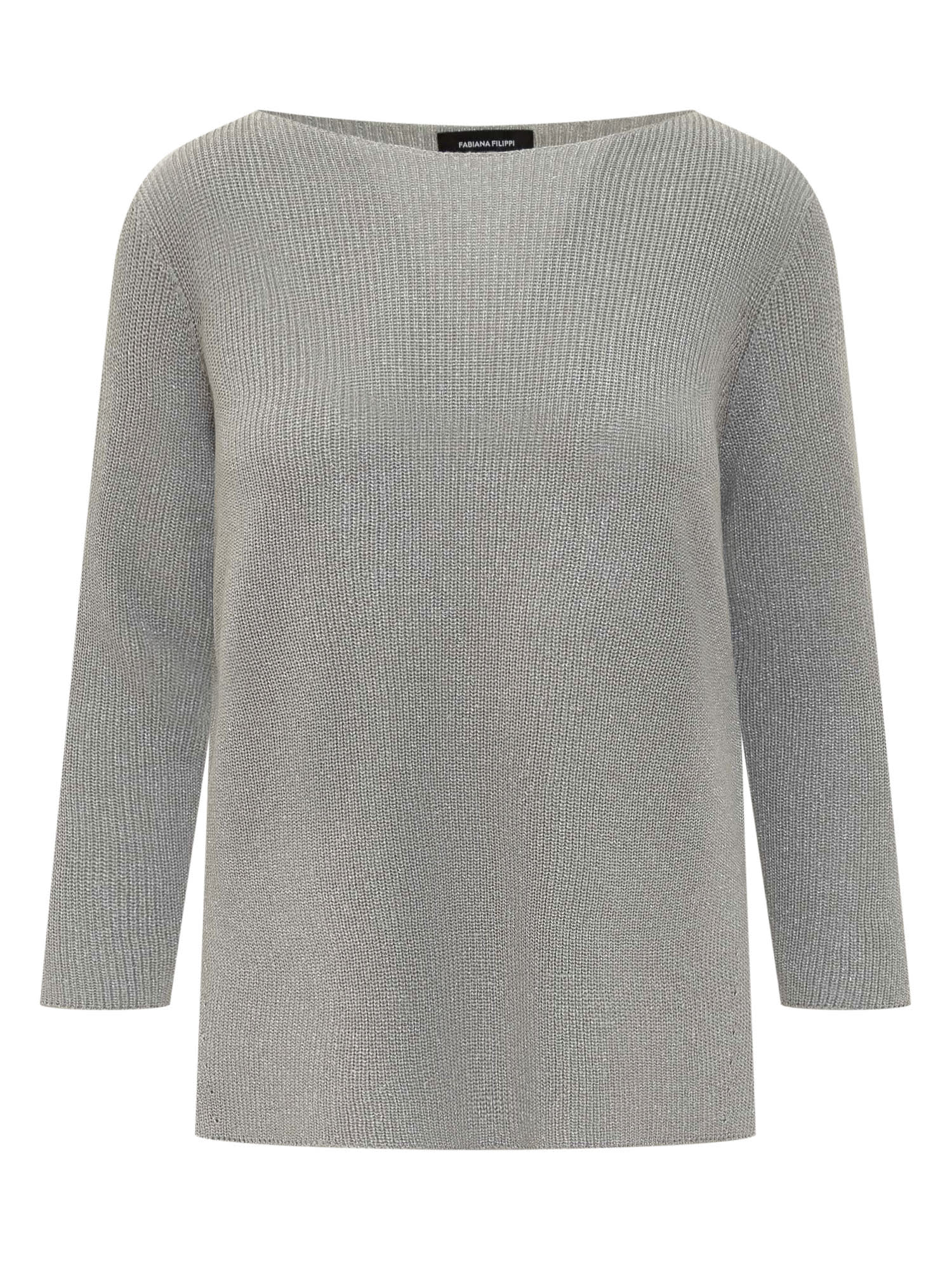 Shop Fabiana Filippi Sweater In Grey