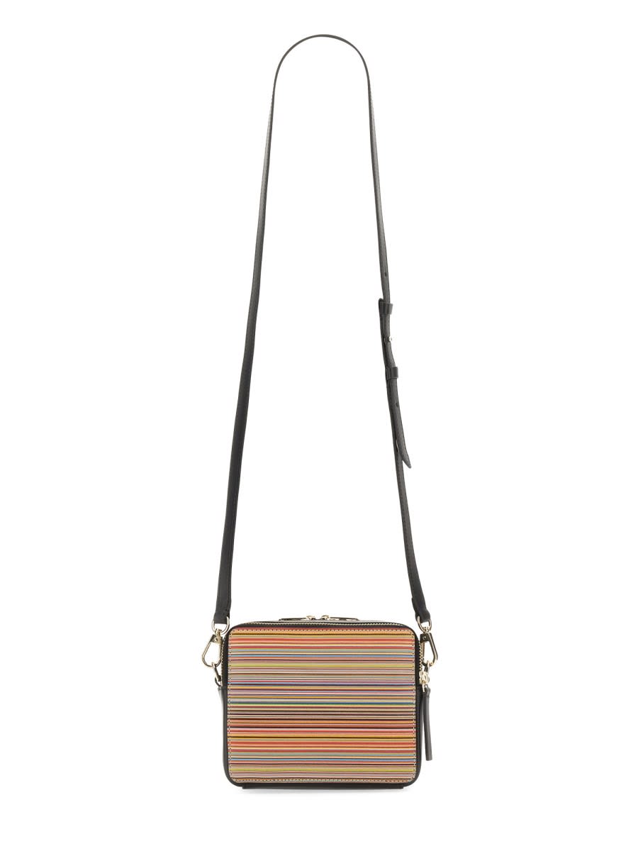 Shop Paul Smith Signature Stripe Shoulder Bag In Multicolour