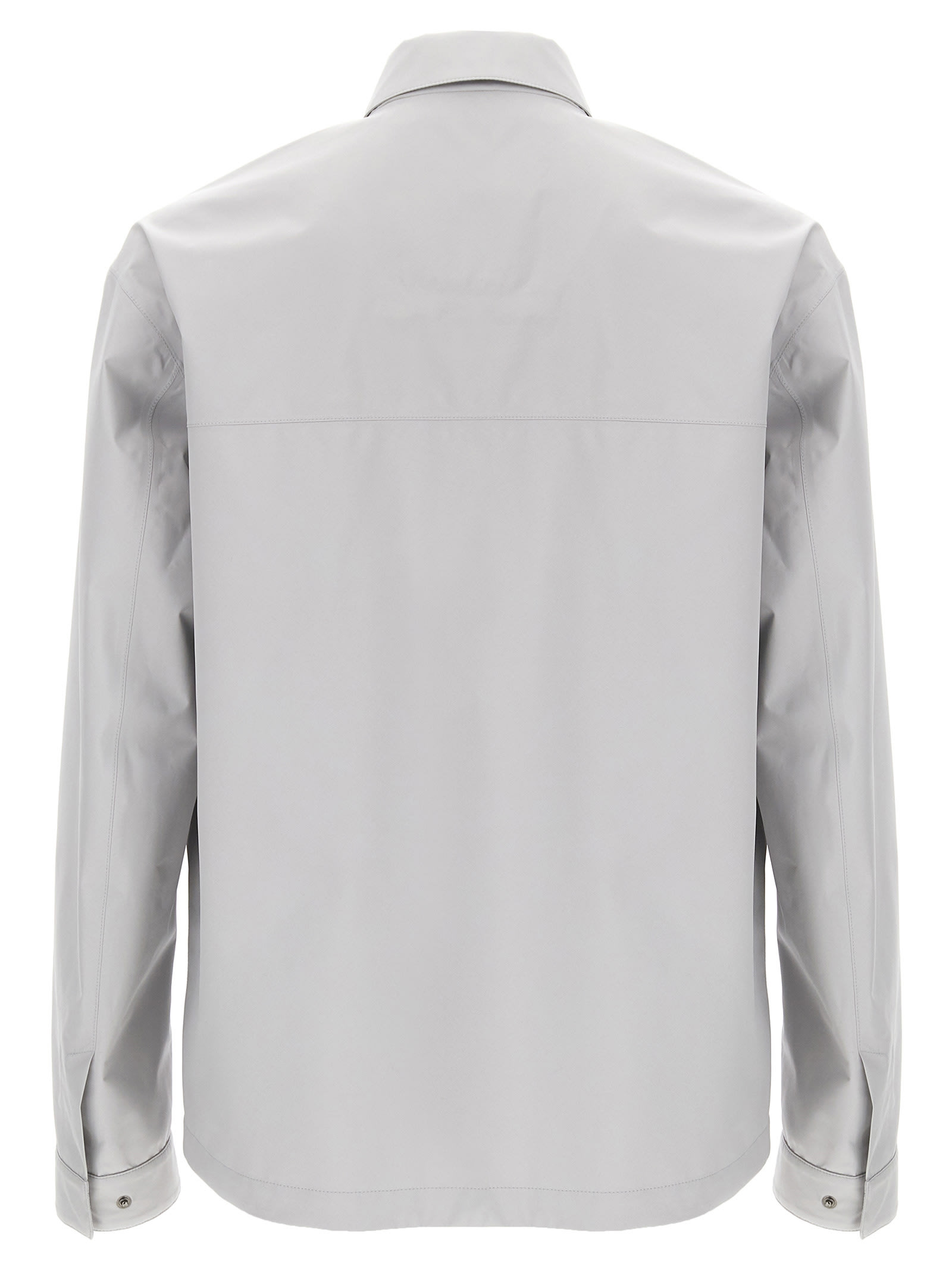 Herno Long-sleeved Casual Jacket In Light Grey