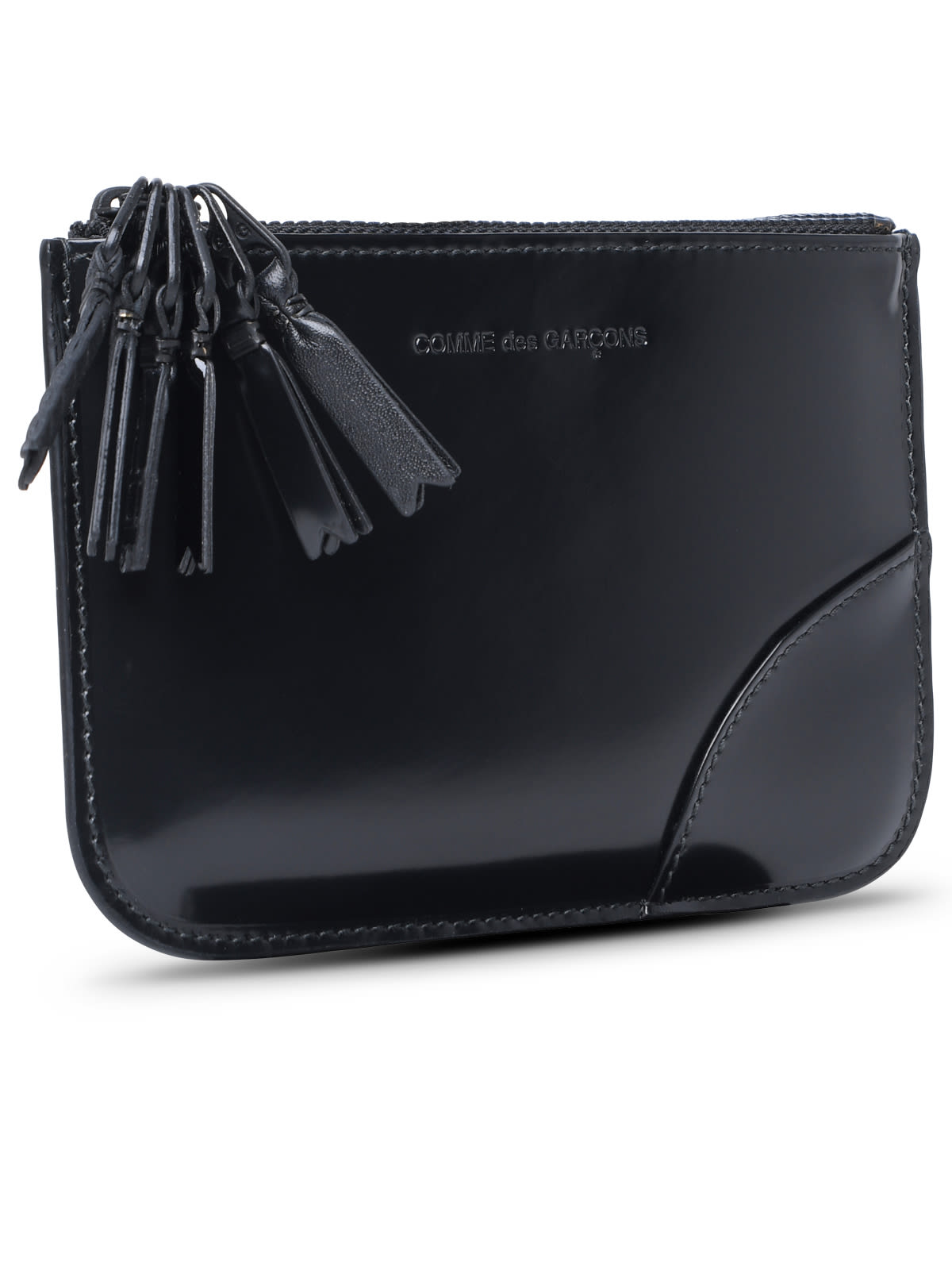 Shop Comme Des Garçons Medley Black Leather Card Holder