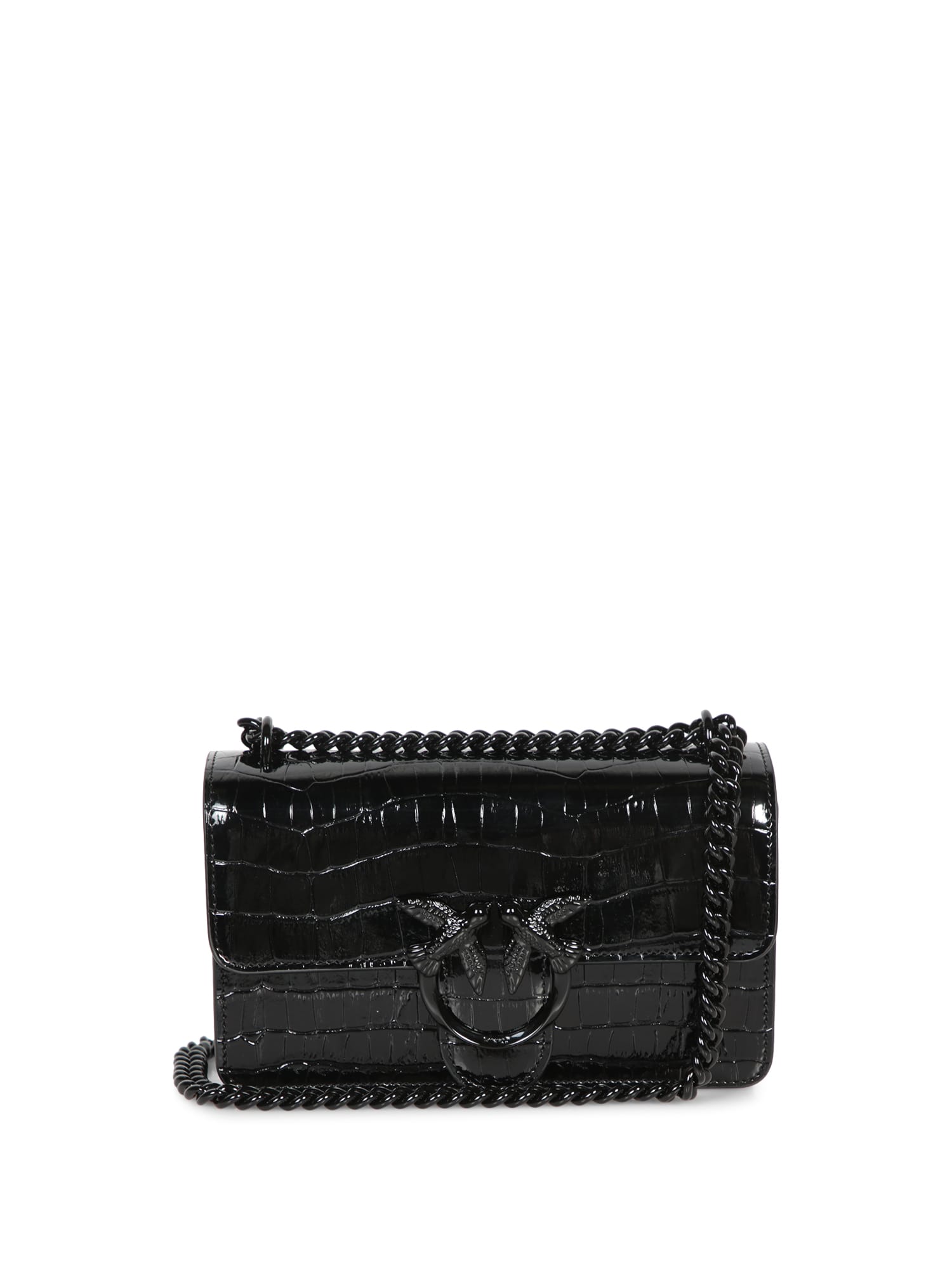 Shop Pinko Love Mini Black Bag