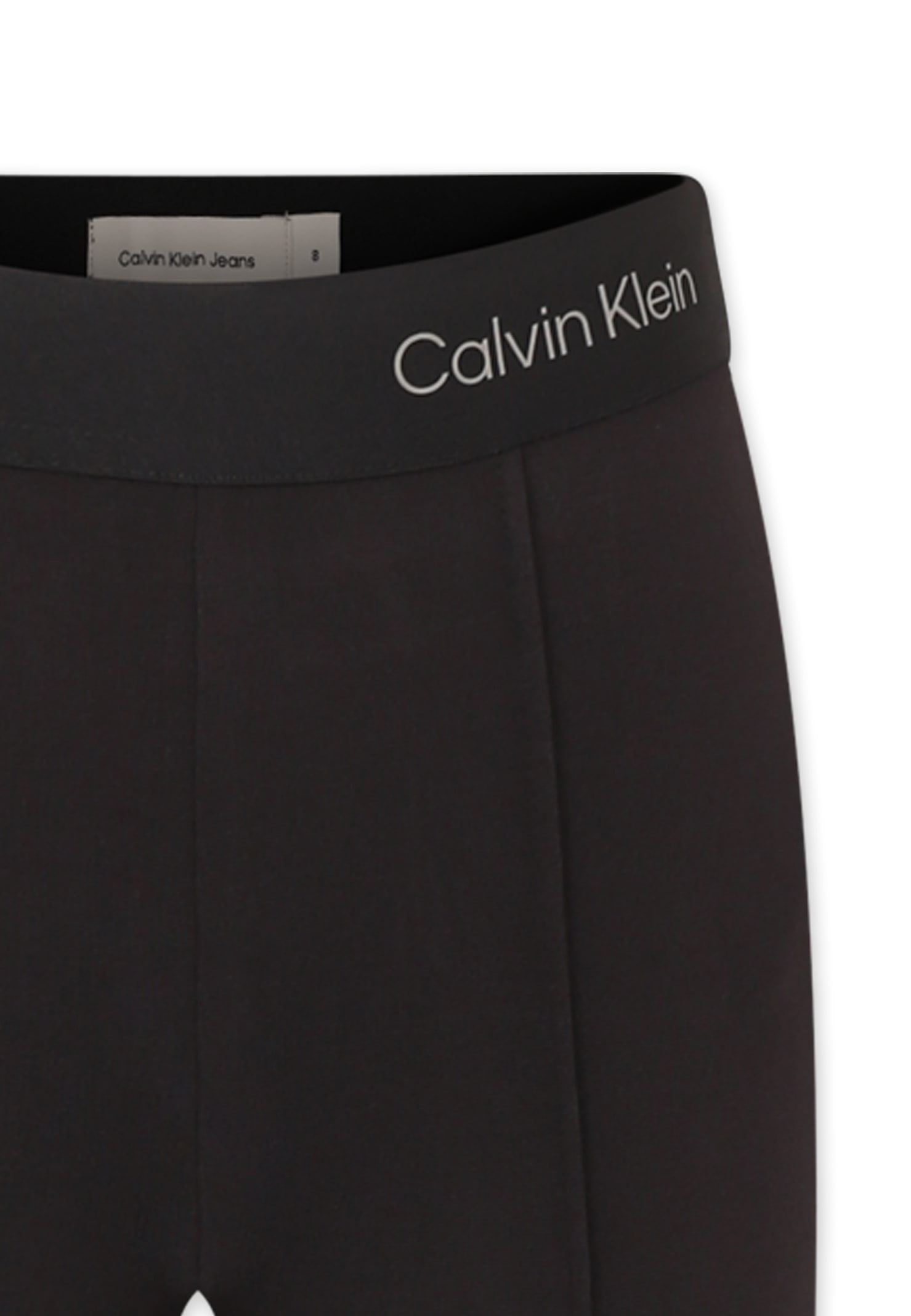 Calvin Klein Flared Trousers In Black
