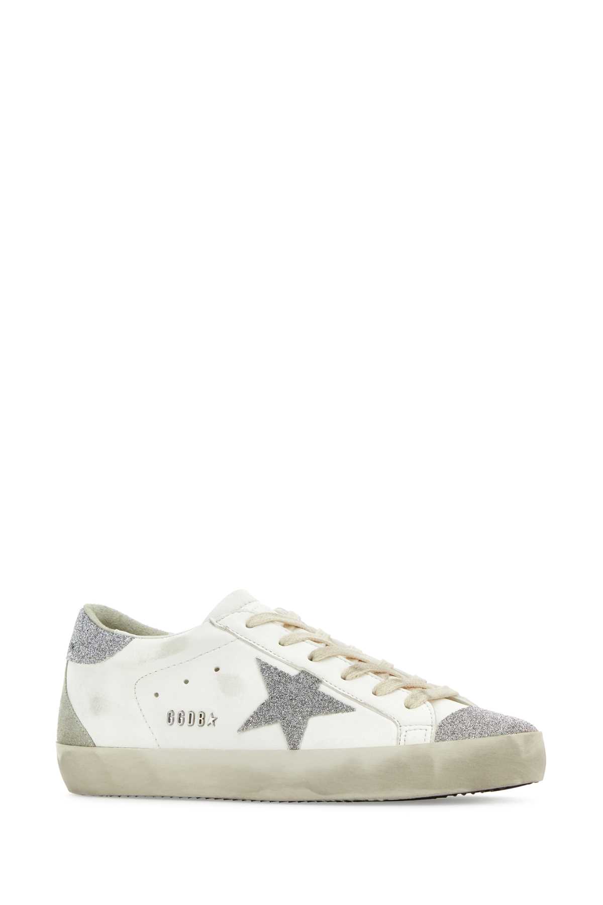 Shop Golden Goose Multicolor Leather Superstar Sneakers In Creamsilverice