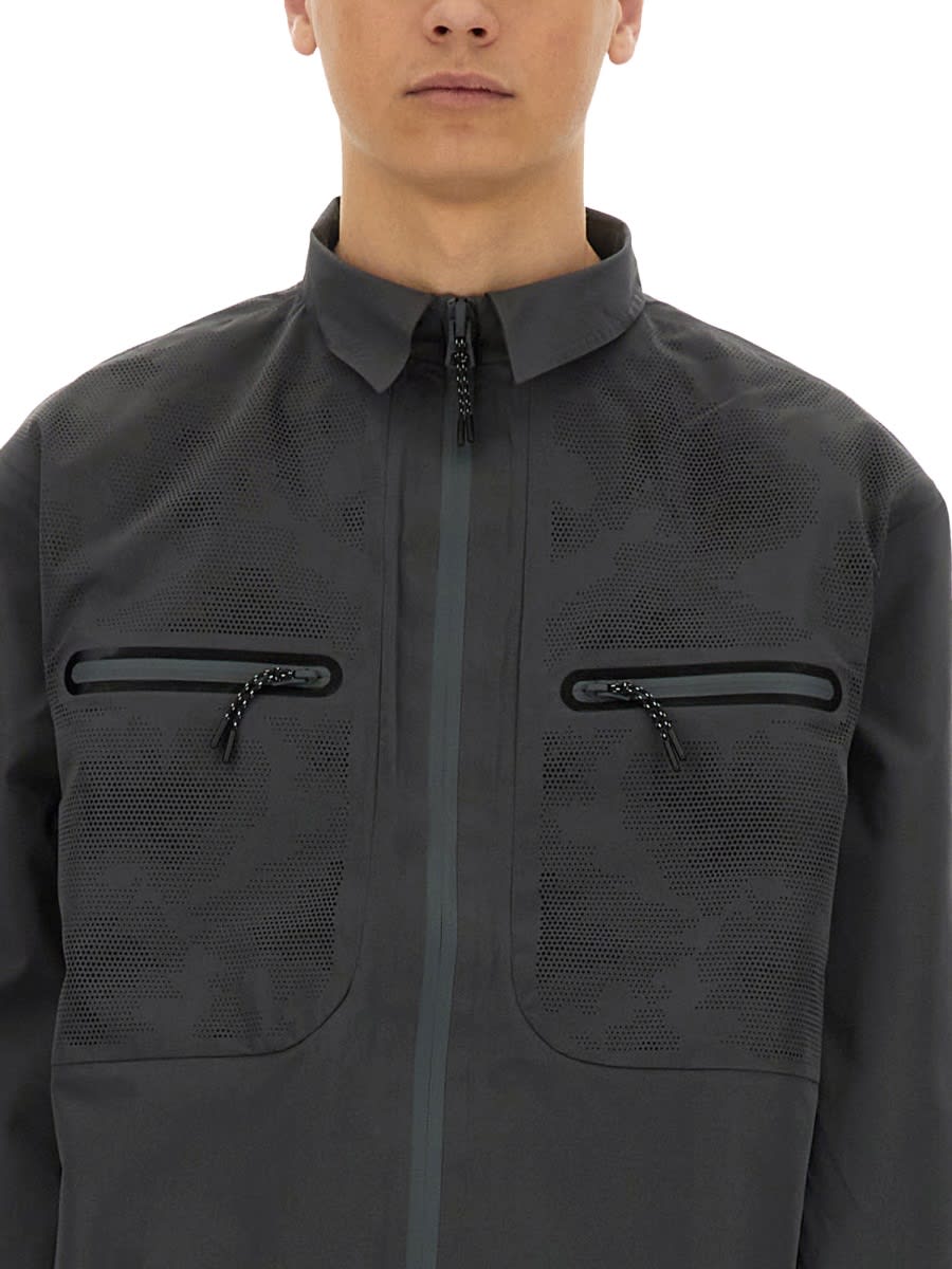 Shop Alpha Industries Laser Cut Shirt In Grey