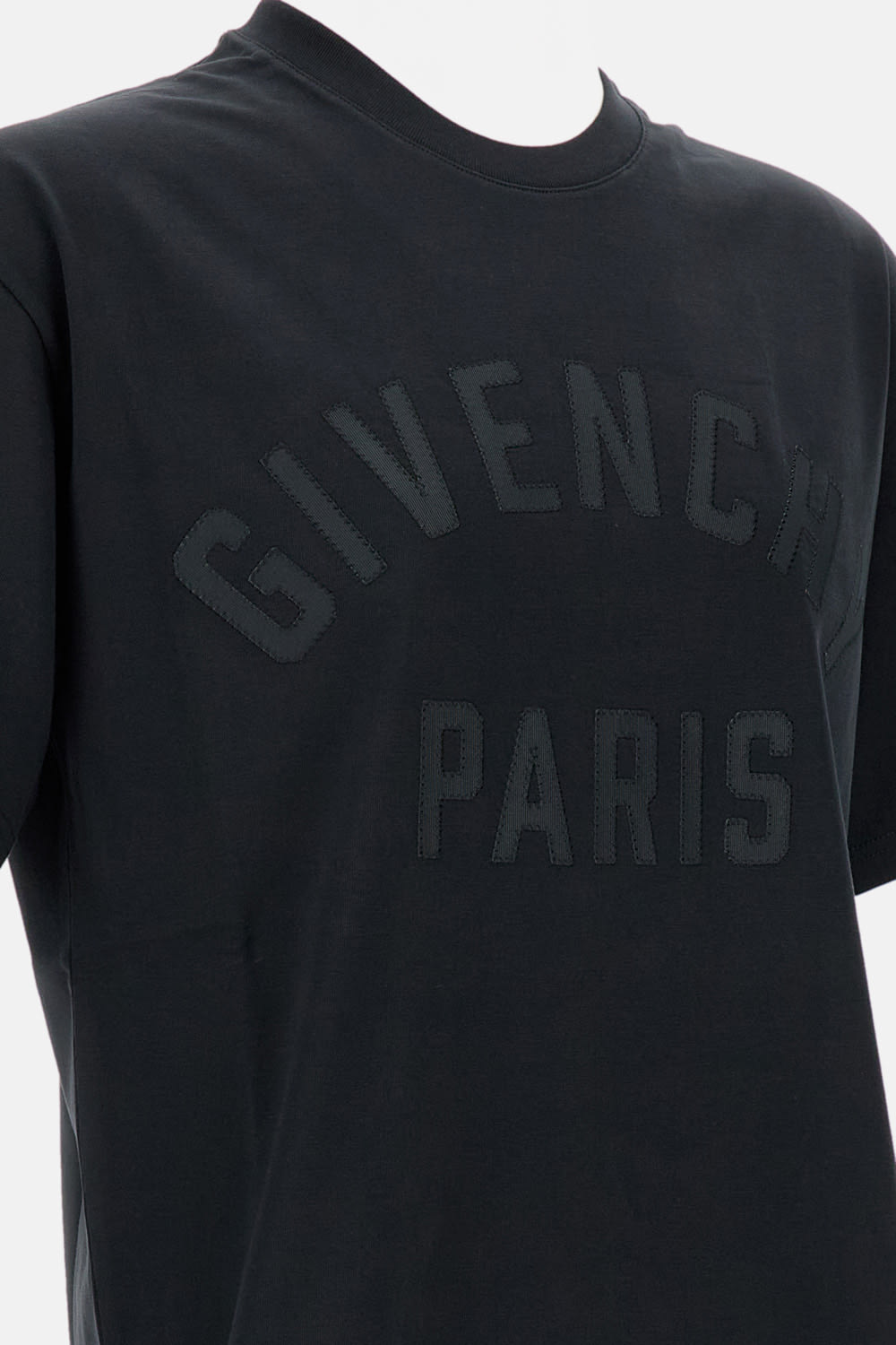 Givenchy Logo-print Crewneck T-shirt In Black