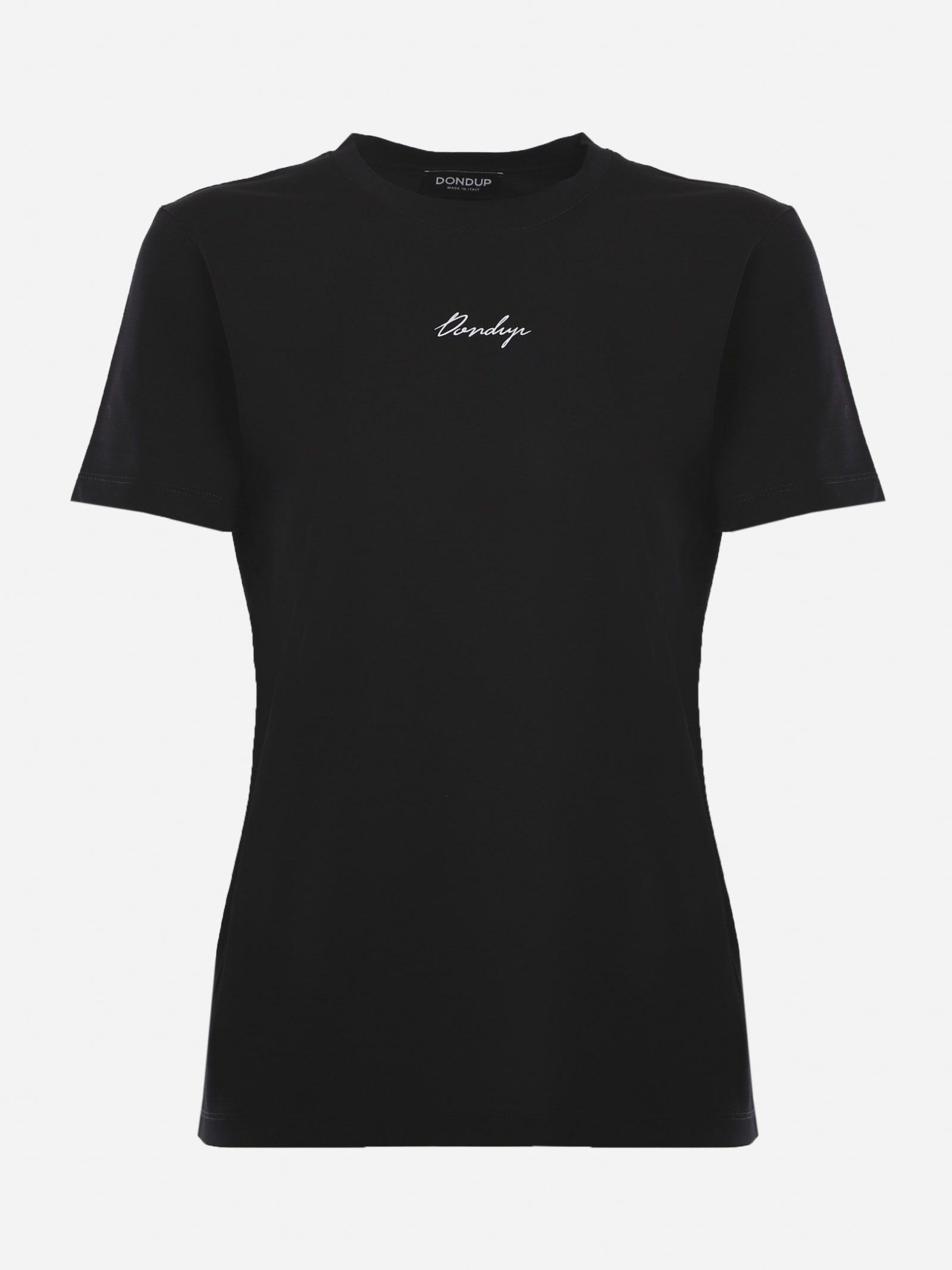 Dondup Cotton T-shirt With Contrasting Logo Print