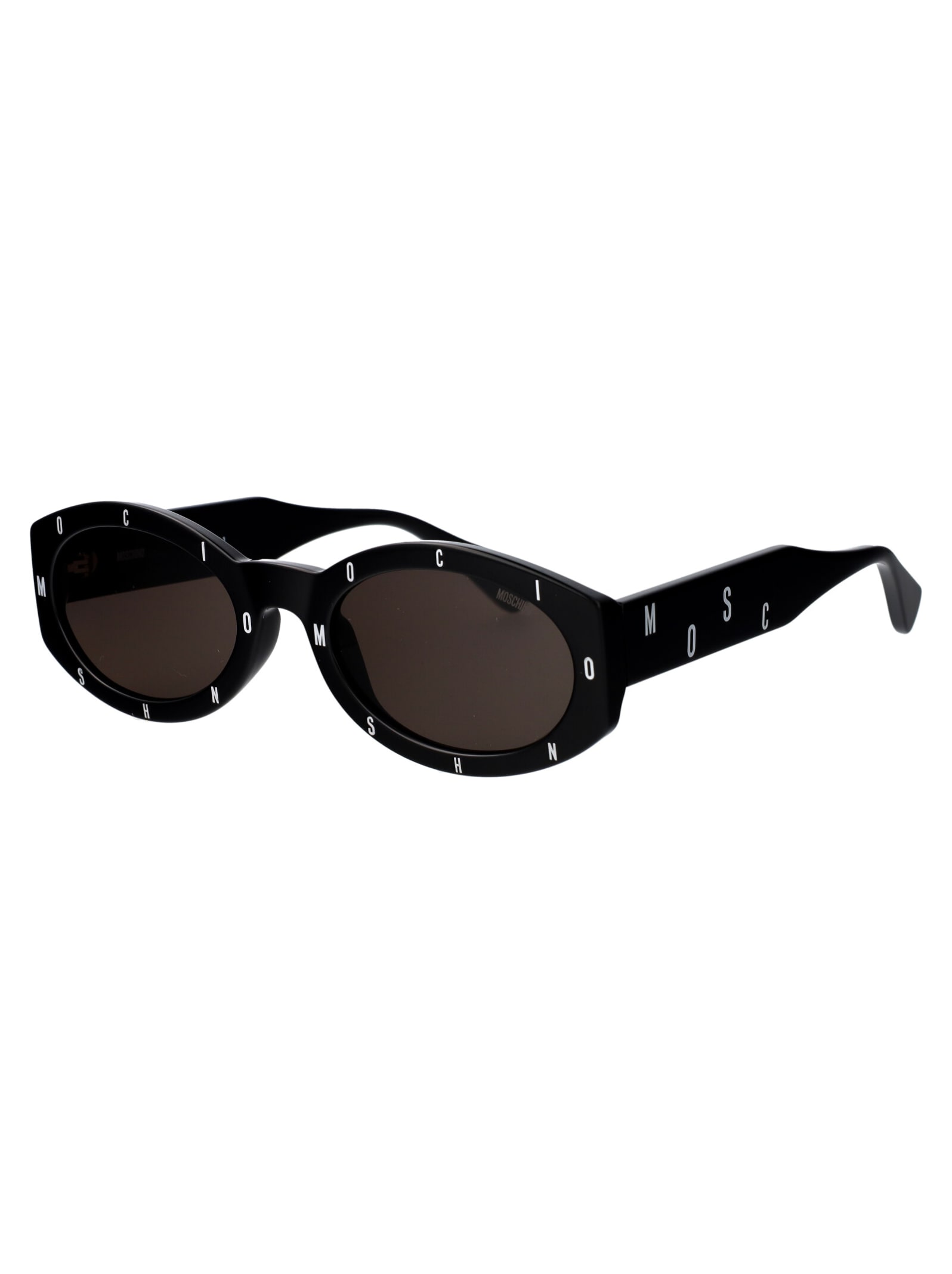 Shop Moschino Eyewear Mos141/s Sunglasses In 807ir Black