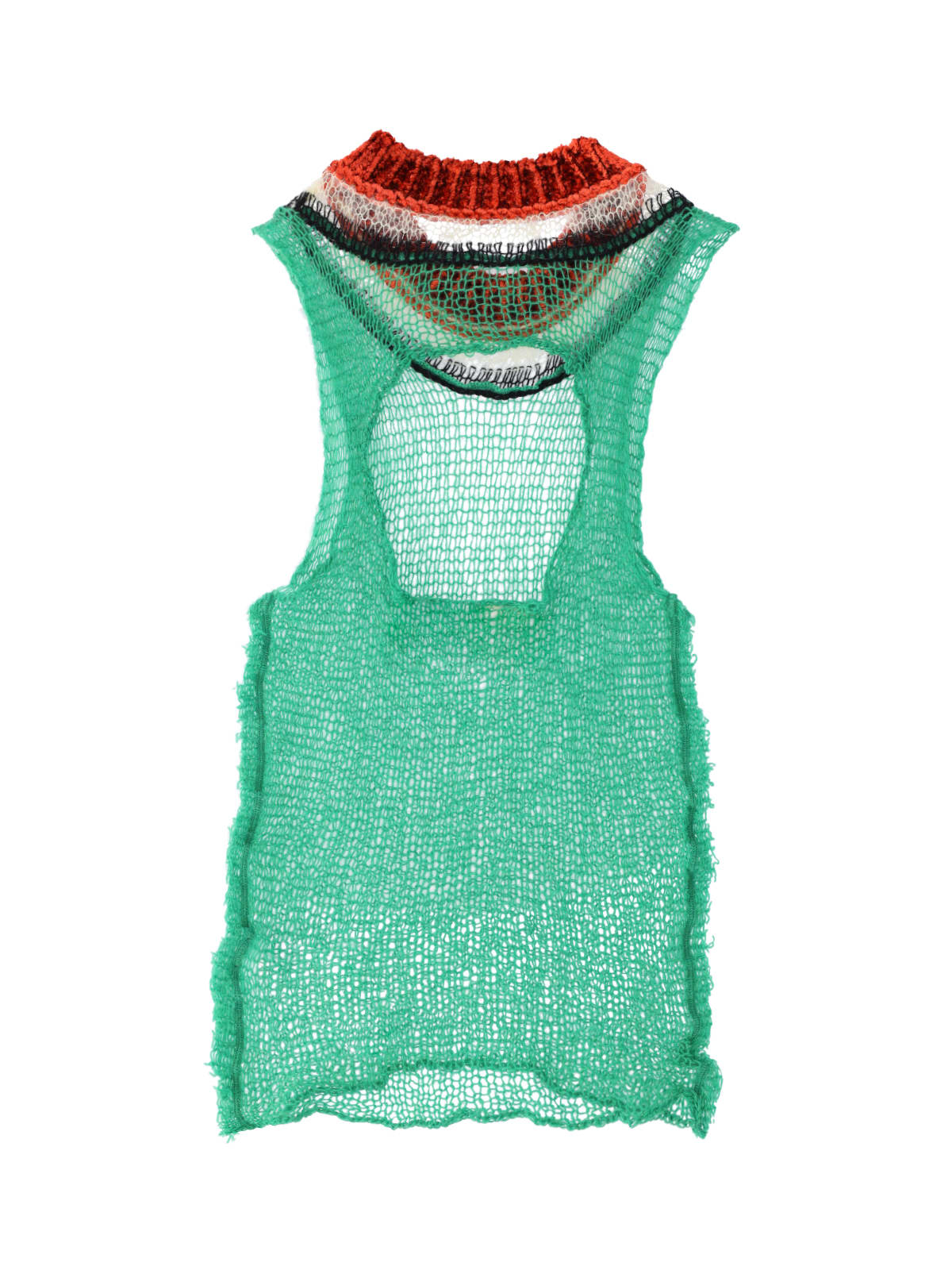 Shop Marni Back Cut-out Top In Green