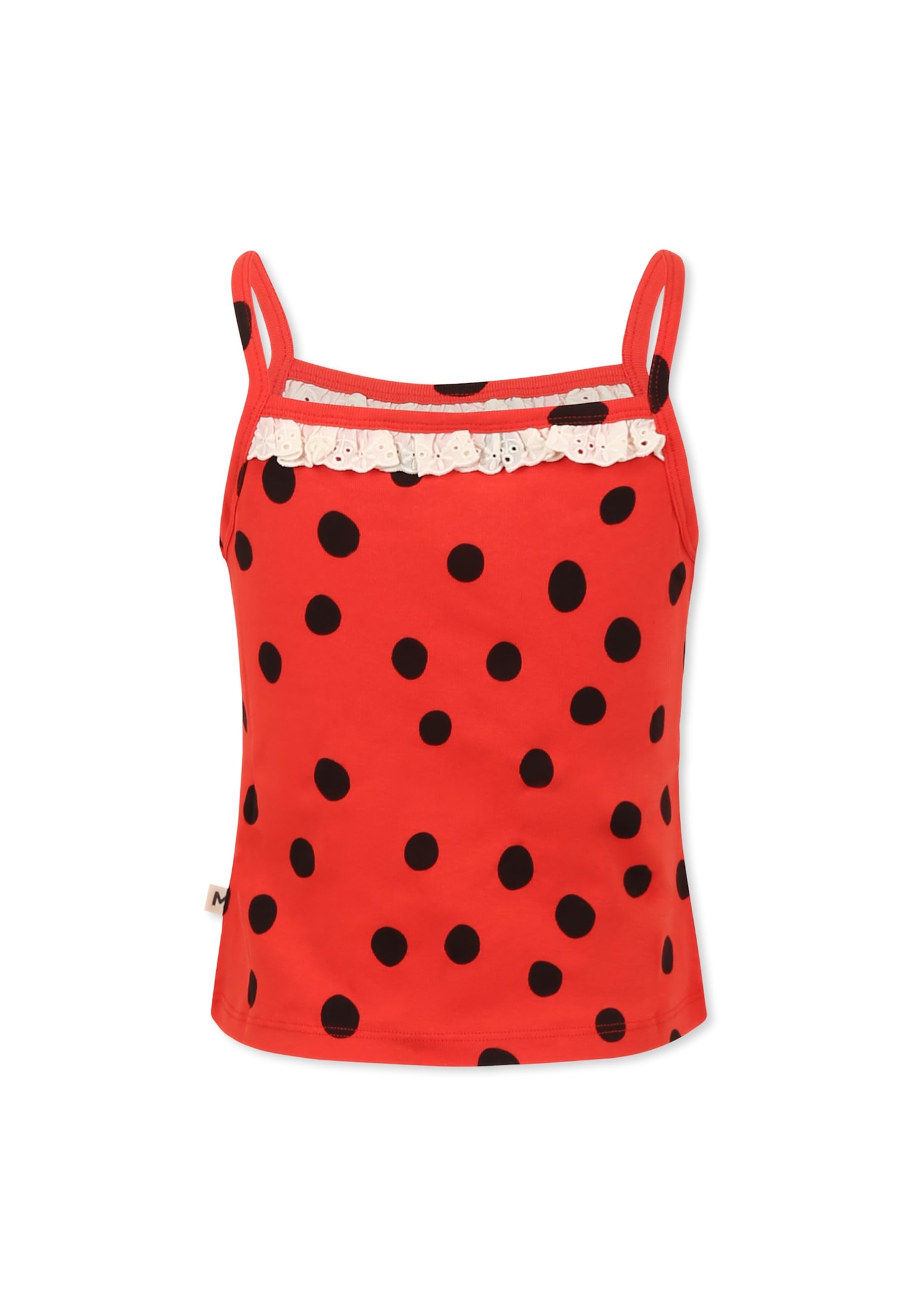 Shop Mini Rodini Red Tank Topfor Girl With Polka Dots