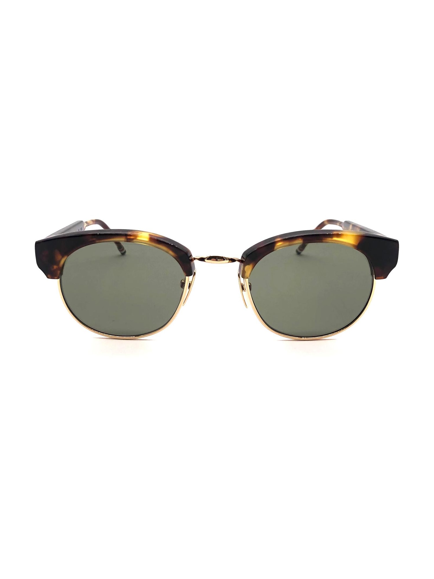 Shop Thom Browne Ues702a/g0003 Sunglasses In Med Brown