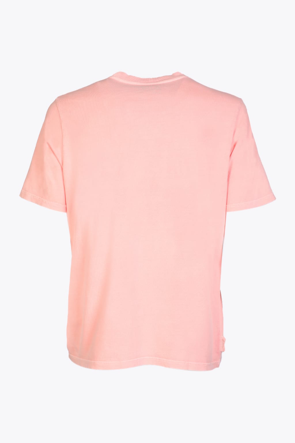 Shop Autry T-shirt Supervintage Man Tinto Pink Pink Cotton Garment Dyed T-shirt