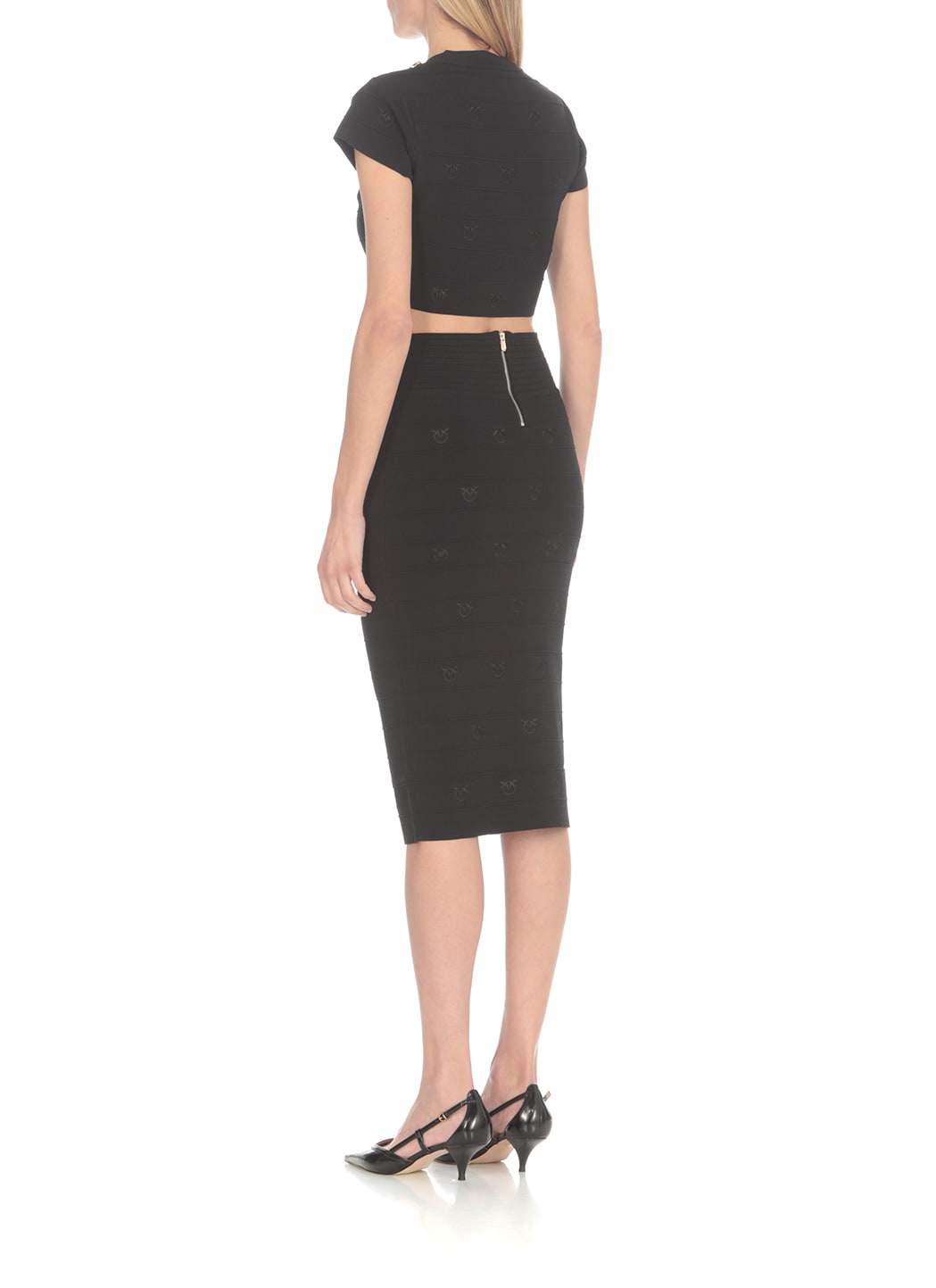 Shop Pinko Stapelia Skirt In Black