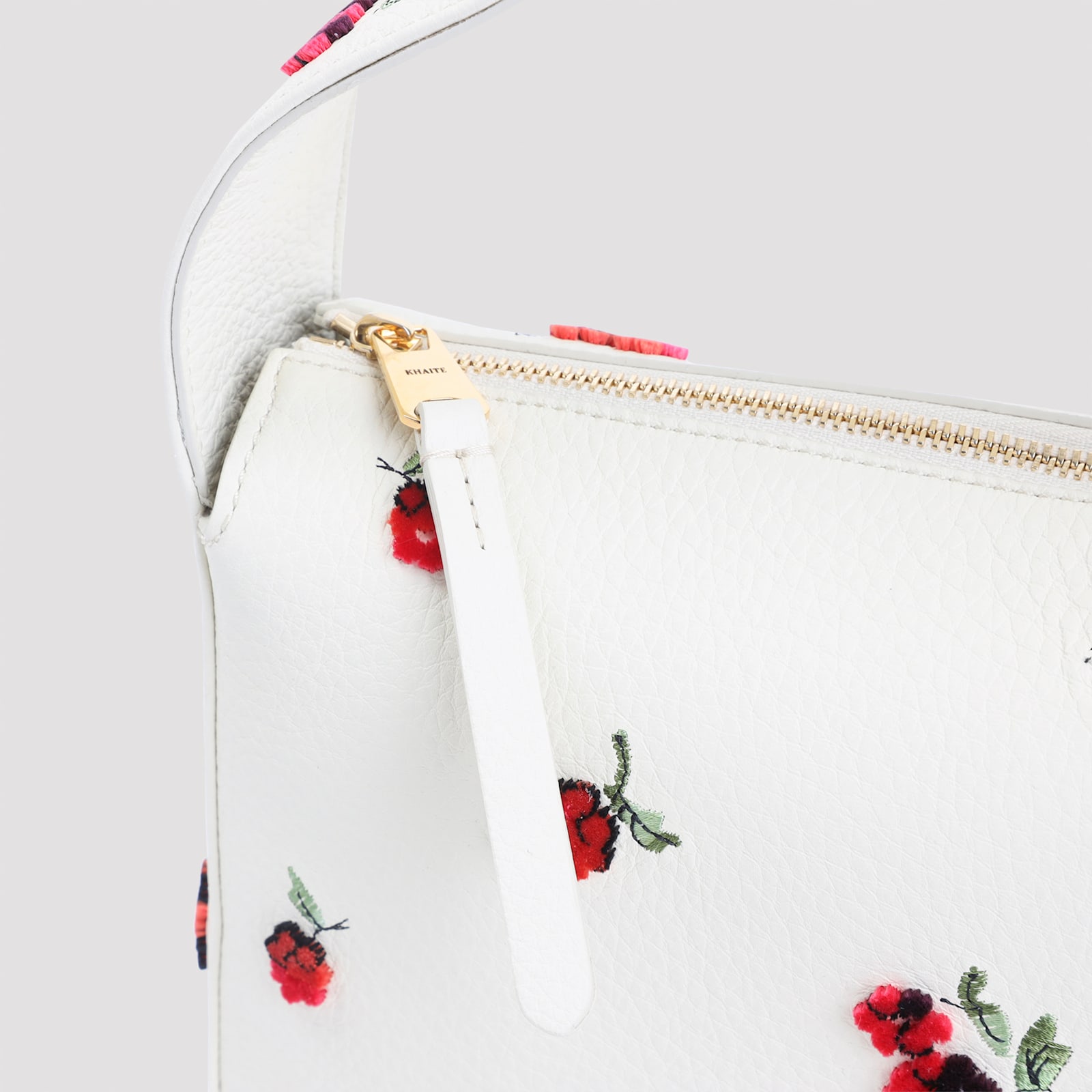 Khaite Small Elena Floral Top Handle Bag In Pink